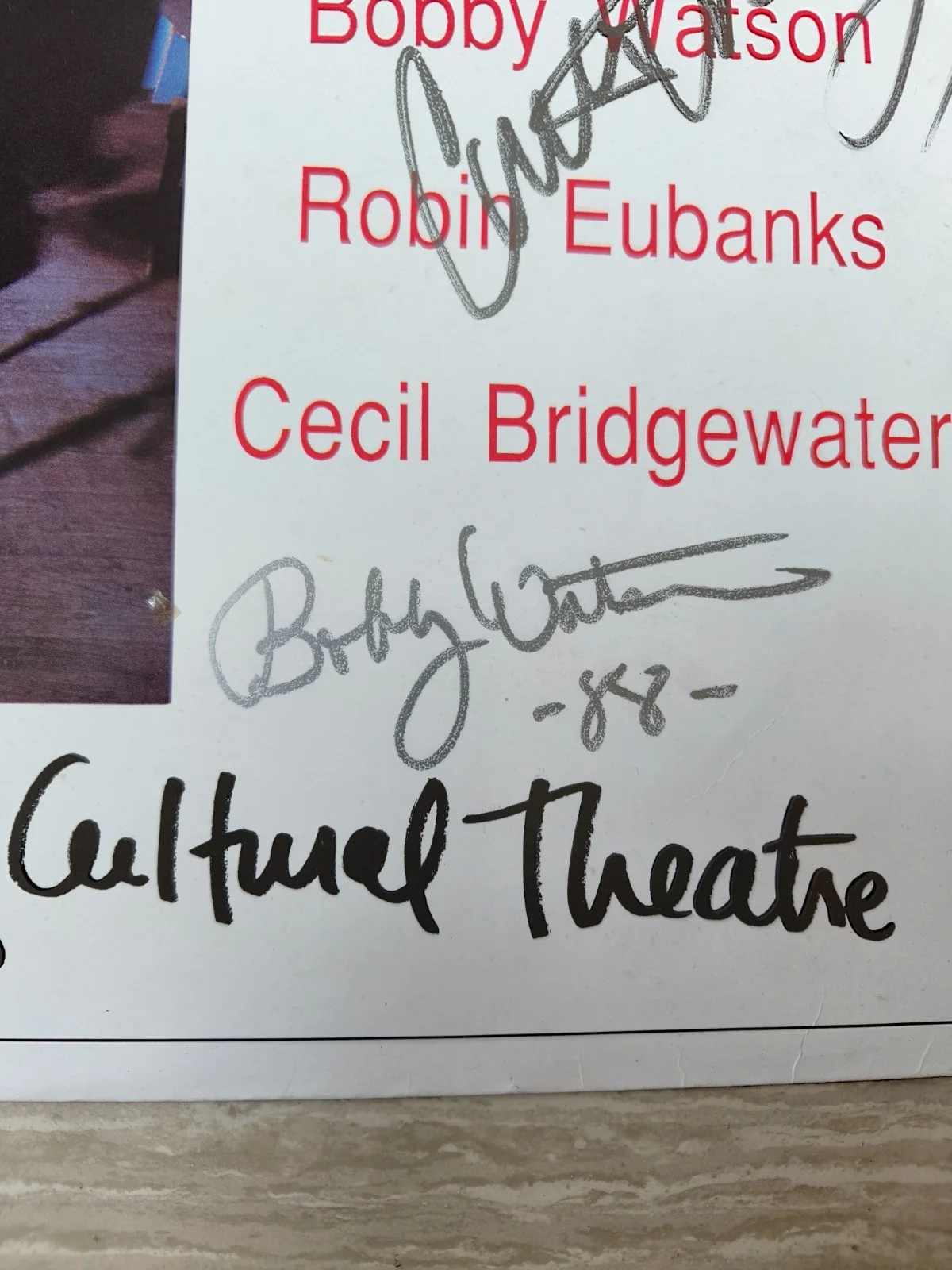 John Hicks Curtis Lundy Bobby Watson signed autographed lp original jazz great, image 3