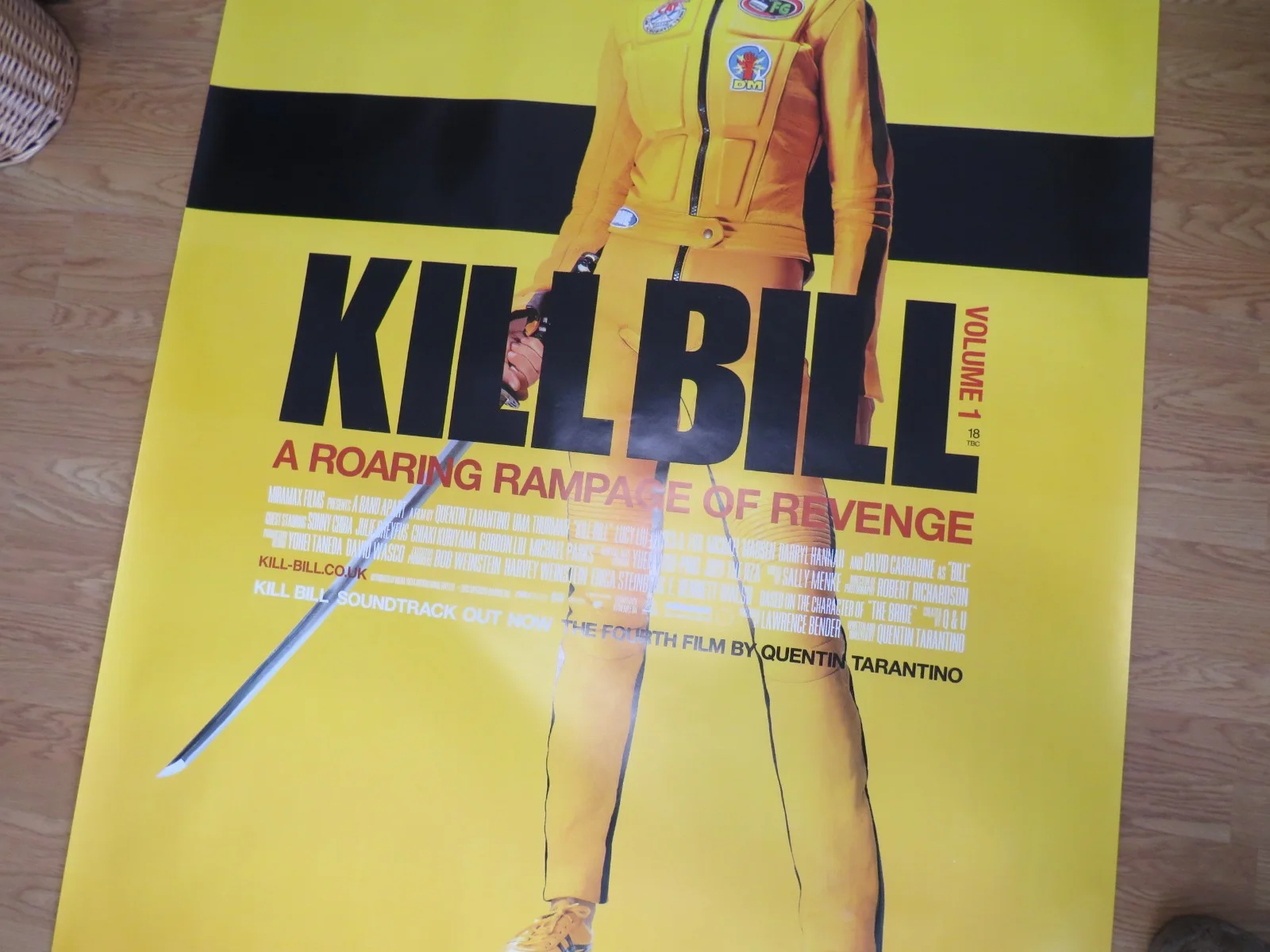 KILL BILL VOL. 1 ORIGINAL 2003 DS BUS STOP FILM POSTER Uma Thurman HUGE RARE, image 4