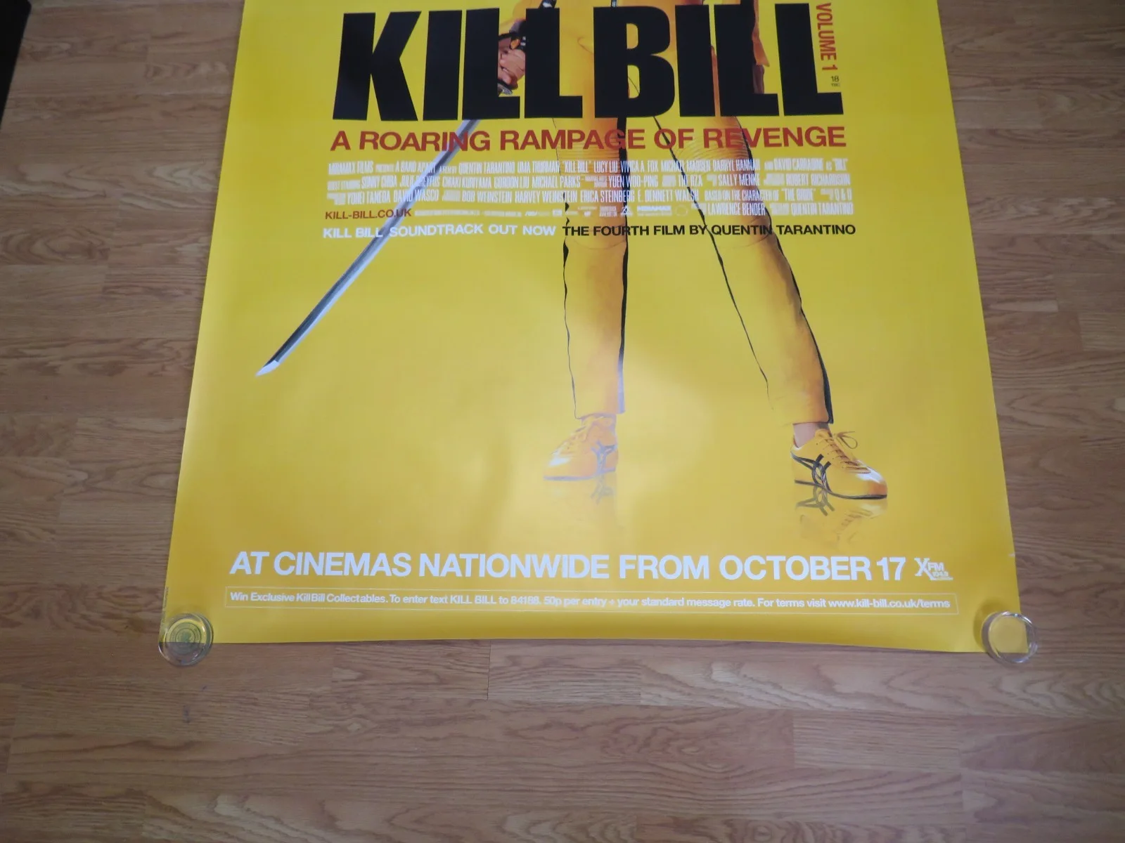 KILL BILL VOL. 1 ORIGINAL 2003 DS BUS STOP FILM POSTER Uma Thurman HUGE RARE, image 5