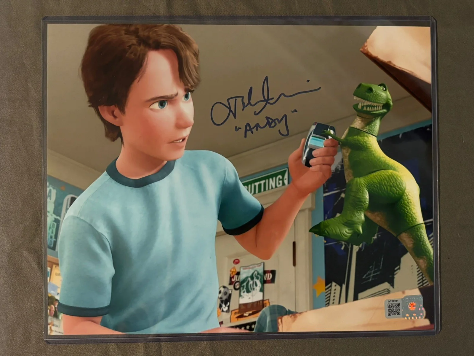 John Morris — Autographed John Morris Signed 8"x10" Photo Andy Toy Story Beckett COA, изображение 3