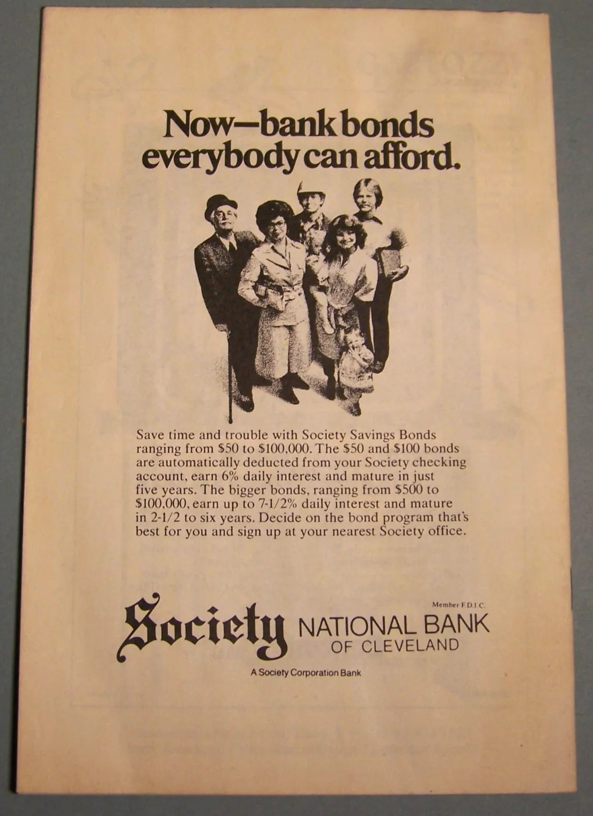 Tony Bennett — Tony Bennett, Front Row Theater Program, Signed by Tony, April 1978, Cleveland, image 3