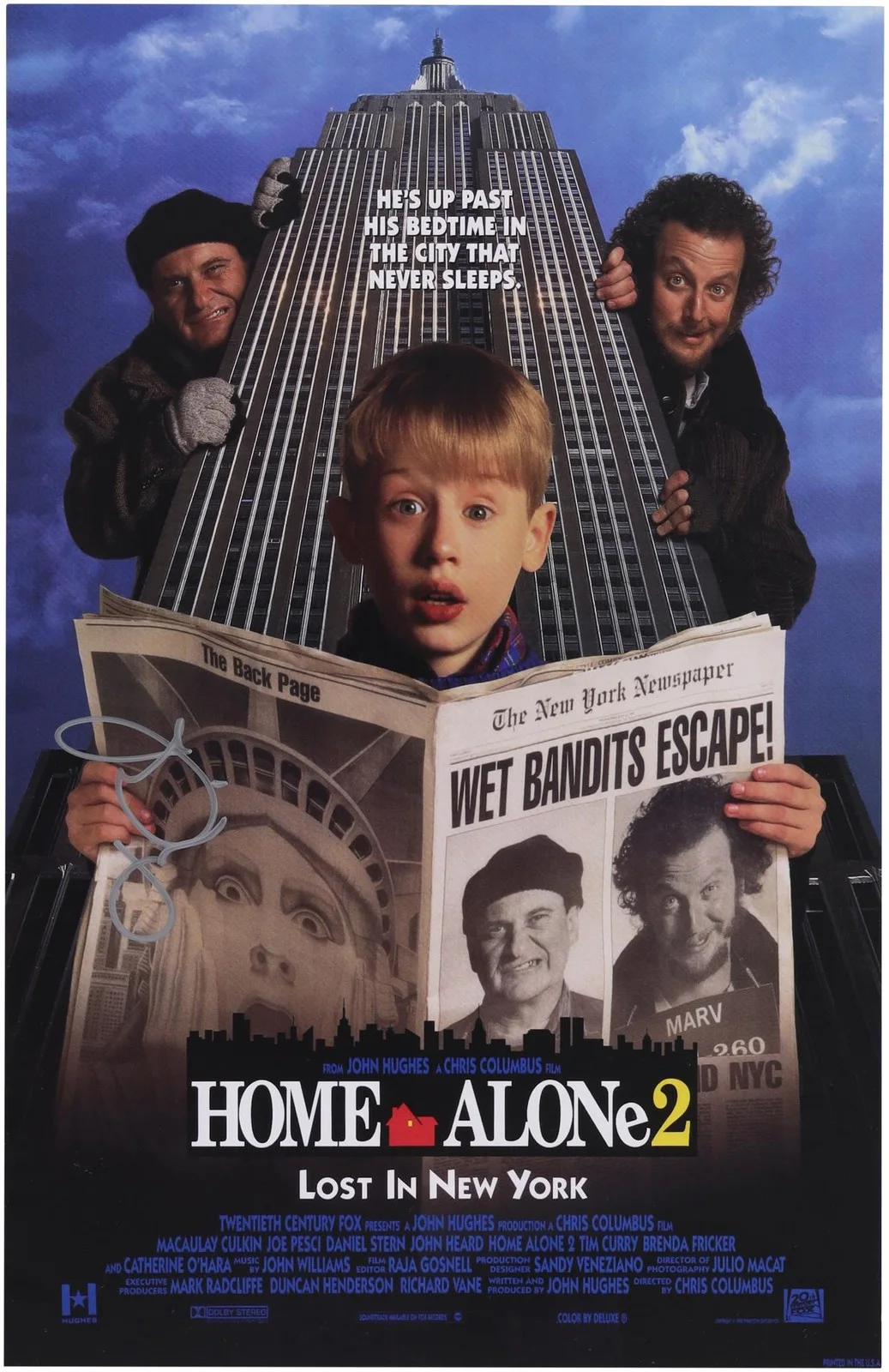 Joe Pesci — Joe Pesci Autographed Home Alone 2 11" x 17" Movie Poster