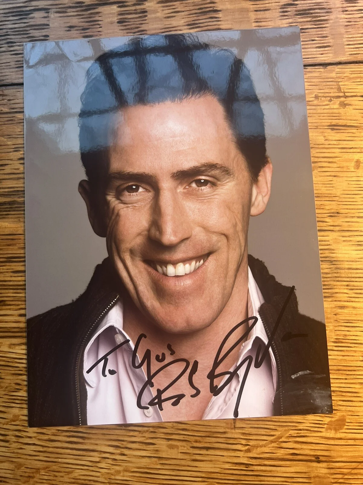 Rob Brydon (Host - Would I Lie To You?) hand signed 8x6 Photo RARE, image 2