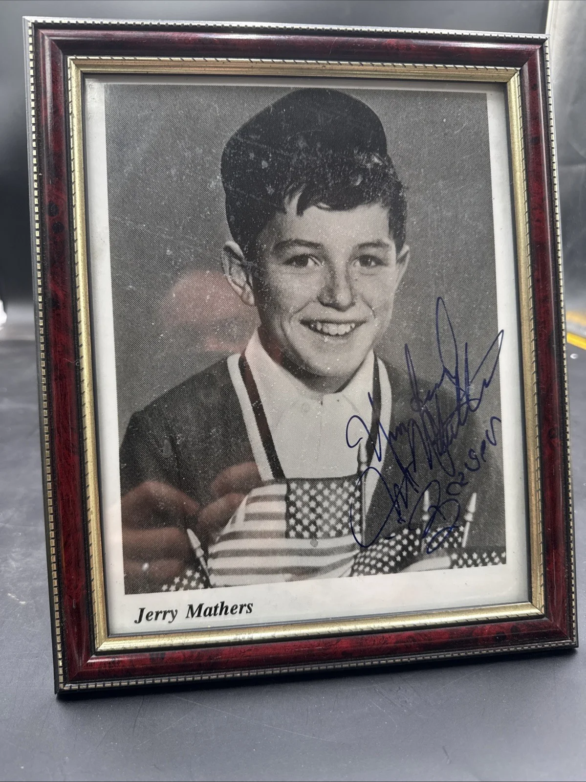 Jerry Mathers — JERRY MATHERS Signed Autographed 8x10 Photo as BEAVER..LEAVE IT TO BEAVER, image 3