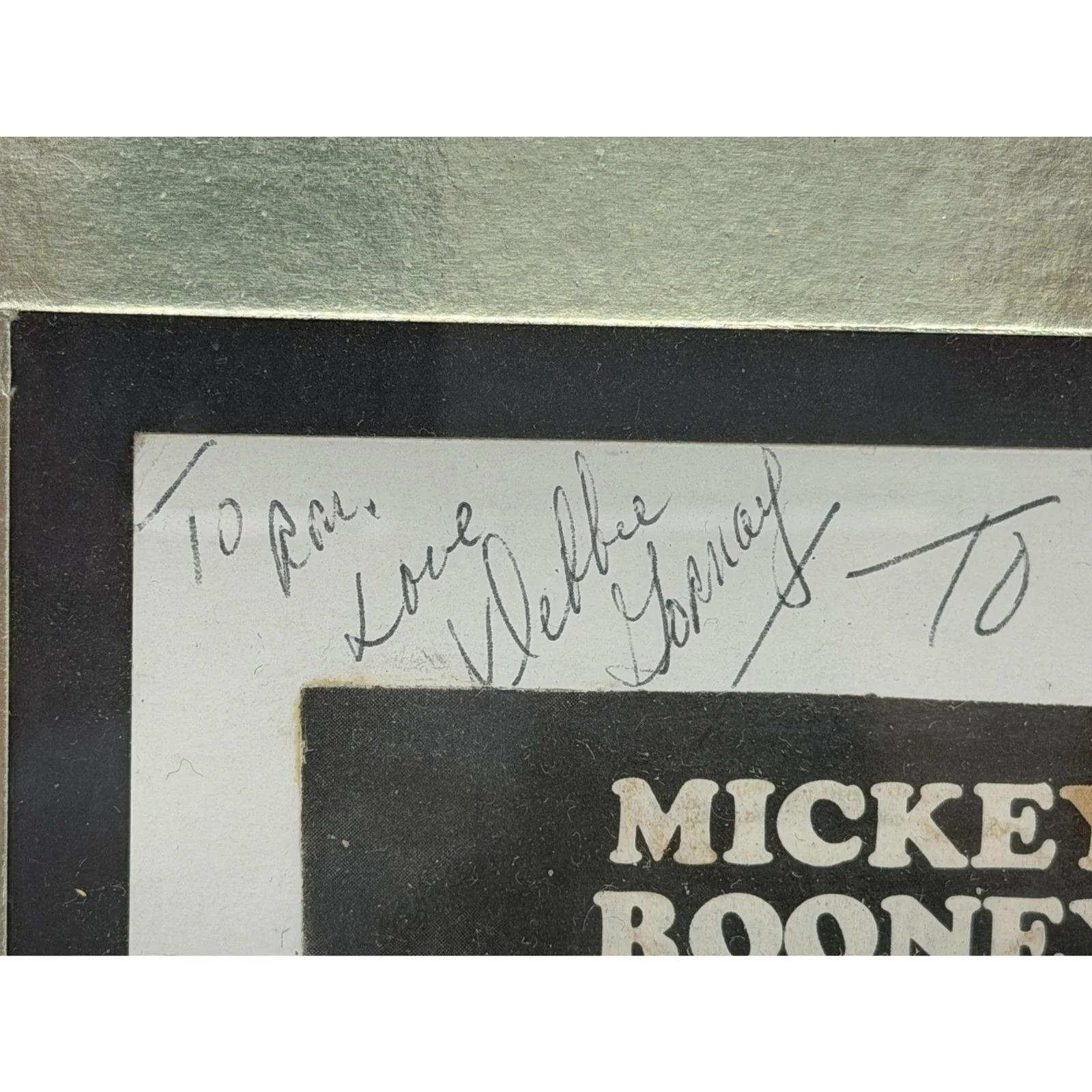Sugar Babies Poster Signed Mickey Rooney, Ann Miller and Debbie Gornay w/ Frame, image 3