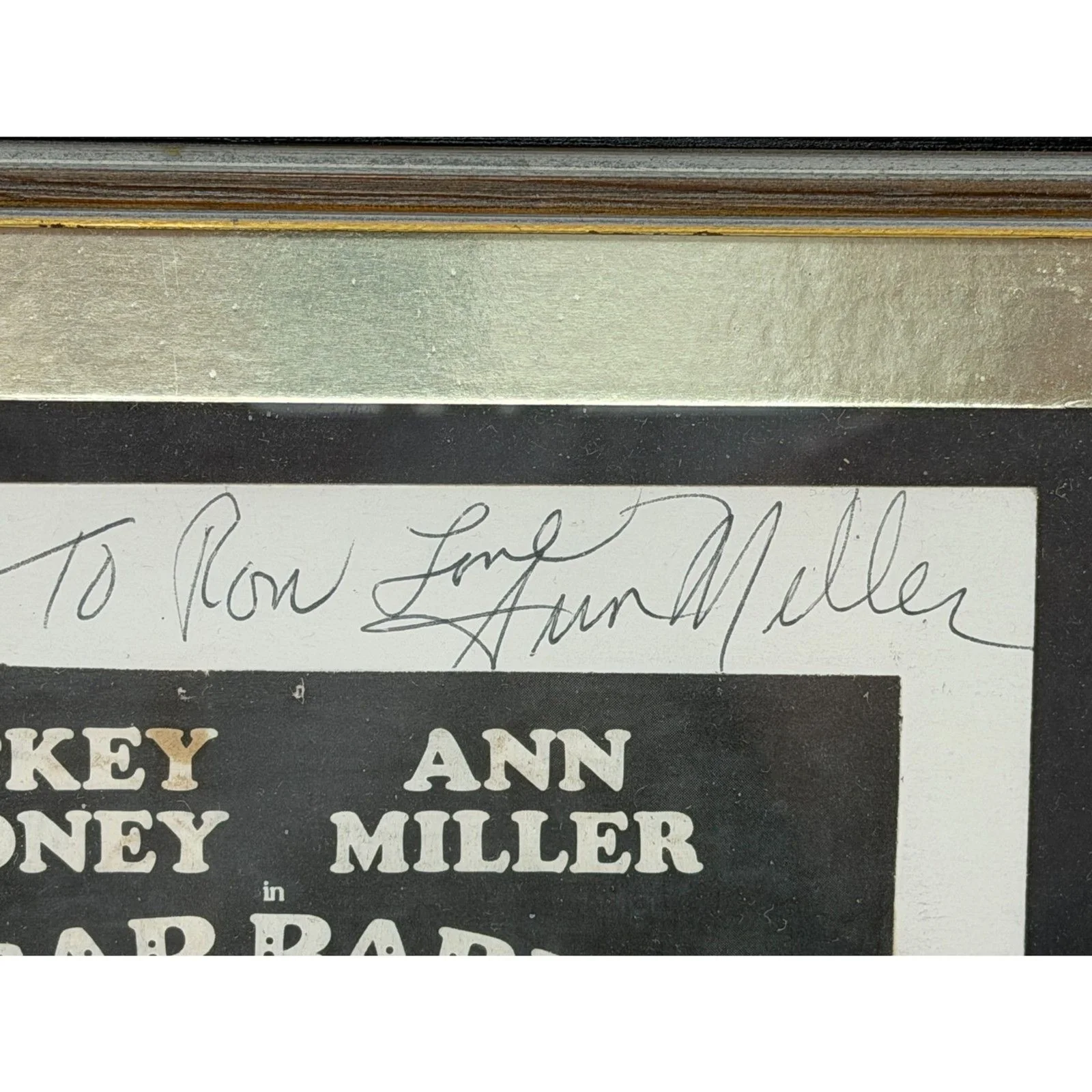 Sugar Babies Poster Signed Mickey Rooney, Ann Miller and Debbie Gornay w/ Frame, image 4