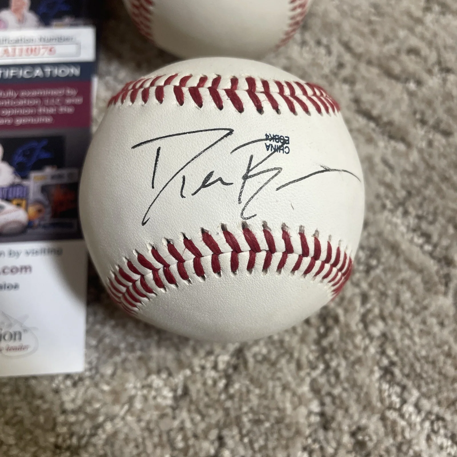 Dierks Bentley Signed Minor League Baseball Auto Autographed Country Artist JSA, image 2