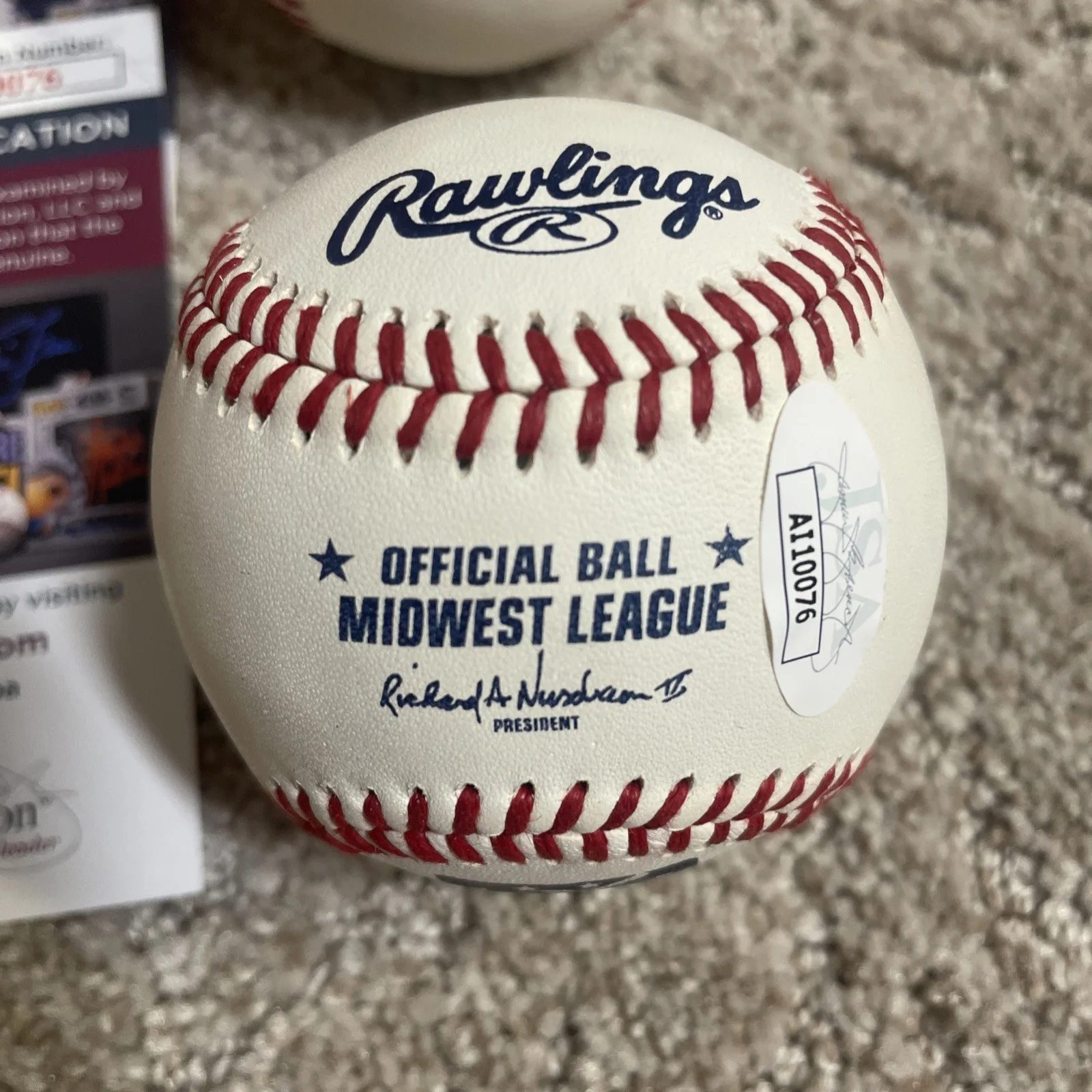 Dierks Bentley Signed Minor League Baseball Auto Autographed Country Artist JSA, image 4