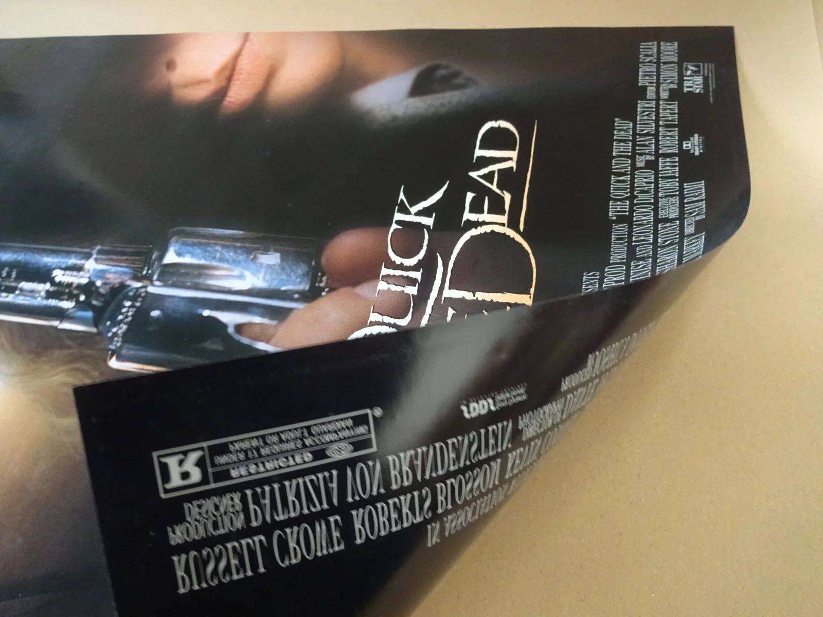 The Quick and the Dead Original 1995 Double Sided Movie Poster Mint 40" x 27", image 2