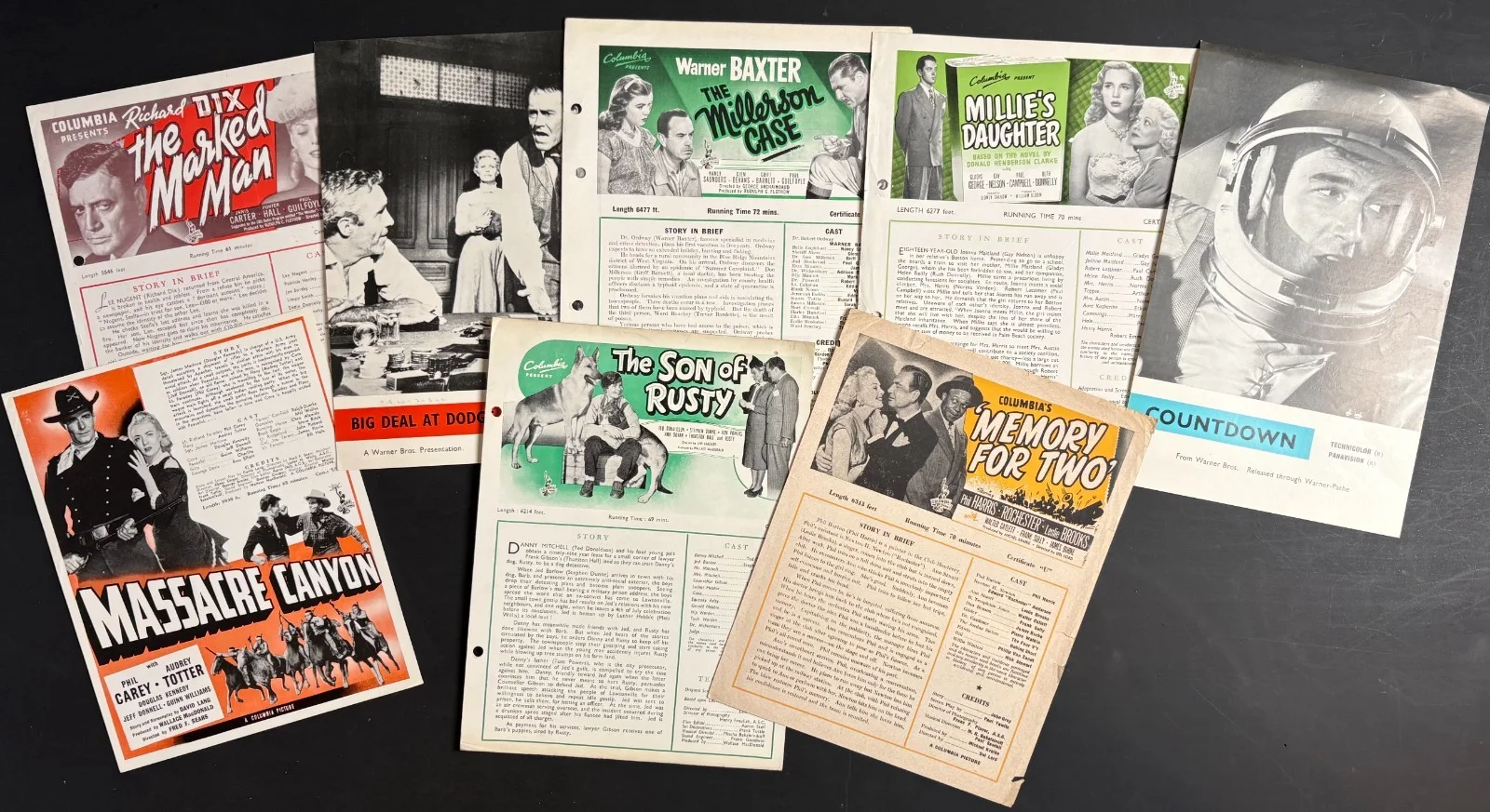 JOB LOT 25x ORIGINAL Campaign Press Sheets Columbia Studios c.1930s-50s [3], изображение 2