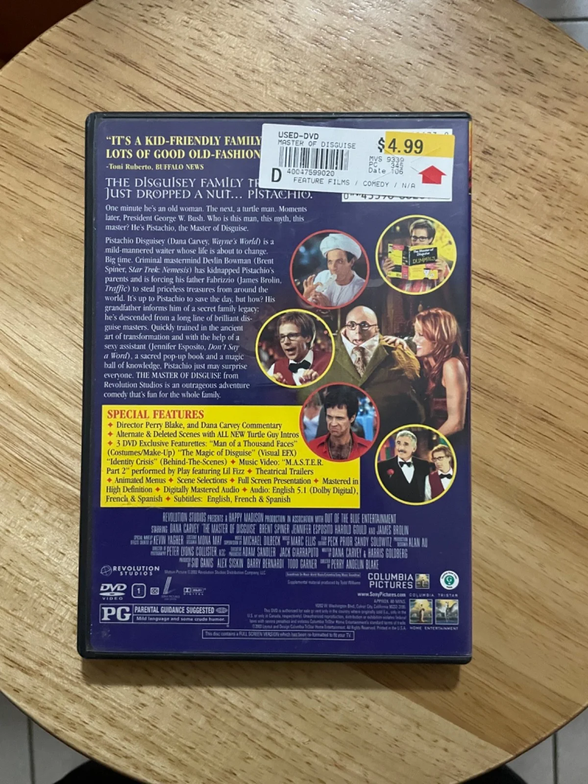 Dana Carvey signed Master of Disguise DVD Autograph auto Saturday Night Live, изображение 2