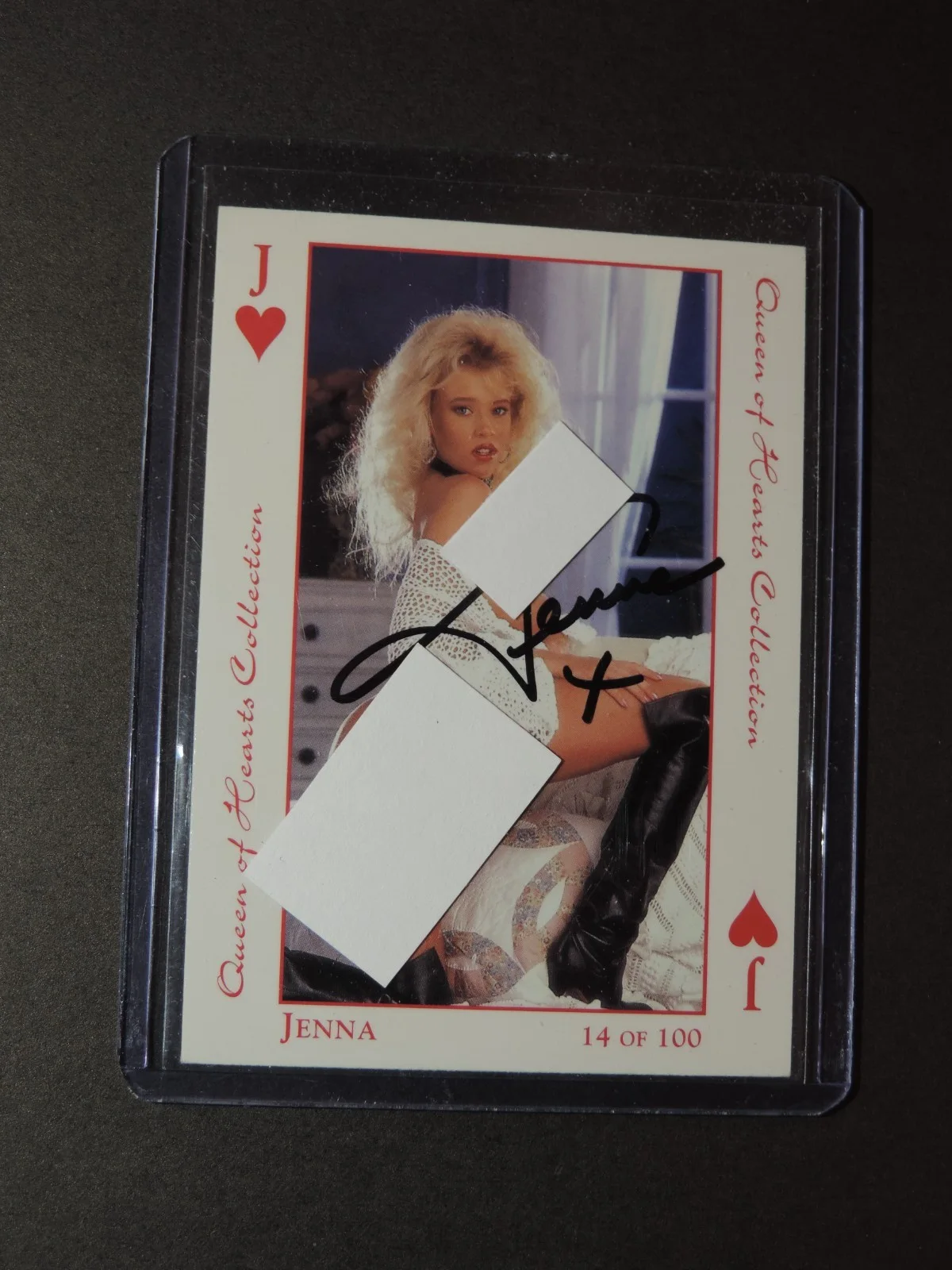 Jenna Jameson — Jenna Jameson Autographed Trading Card Queen of Hearts Series Mint, изображение 2