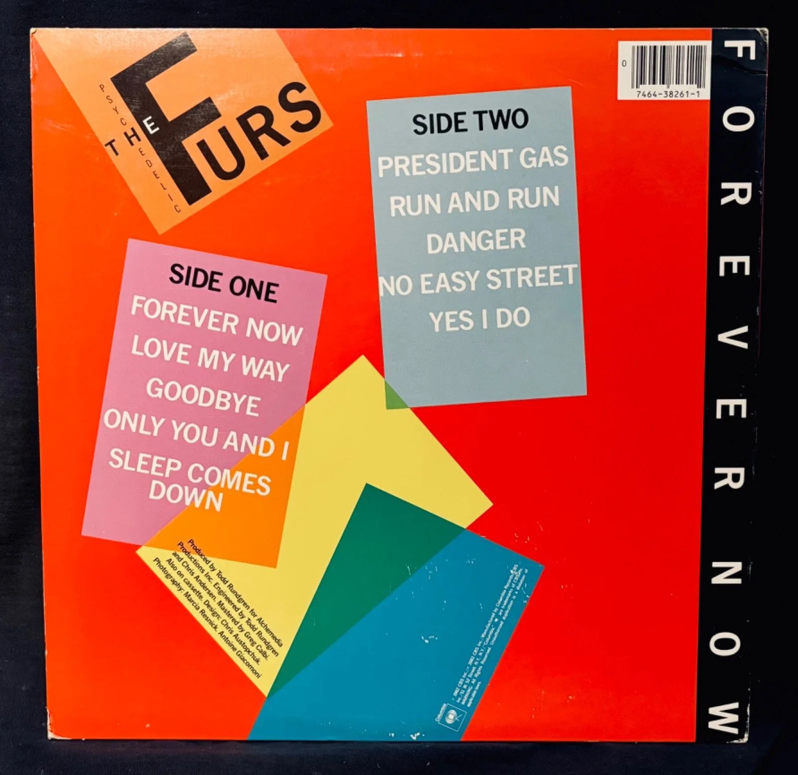 THE PSYCHEDELIC FURS ~ Richard Butler & Tim Butler Signed FOREVER NOW Album, изображение 3