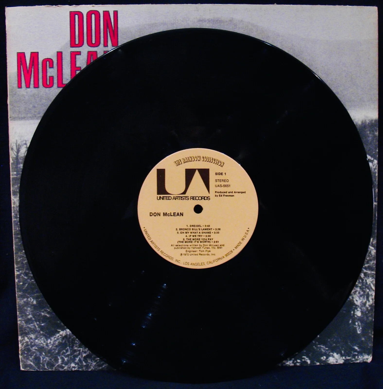 DON McLEAN Signed DON McLEAN Album~American Pie~Folk Rock Singer Songwriter, изображение 2