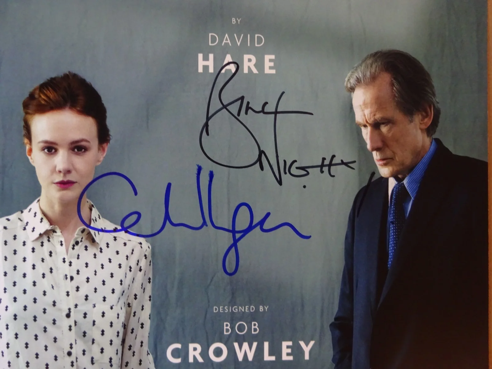 Carey Mulligan, Bill Nighy — Signed Carey Mulligan & BIll Nighy Autographed Skylight 11"x17" Photo, изображение 3