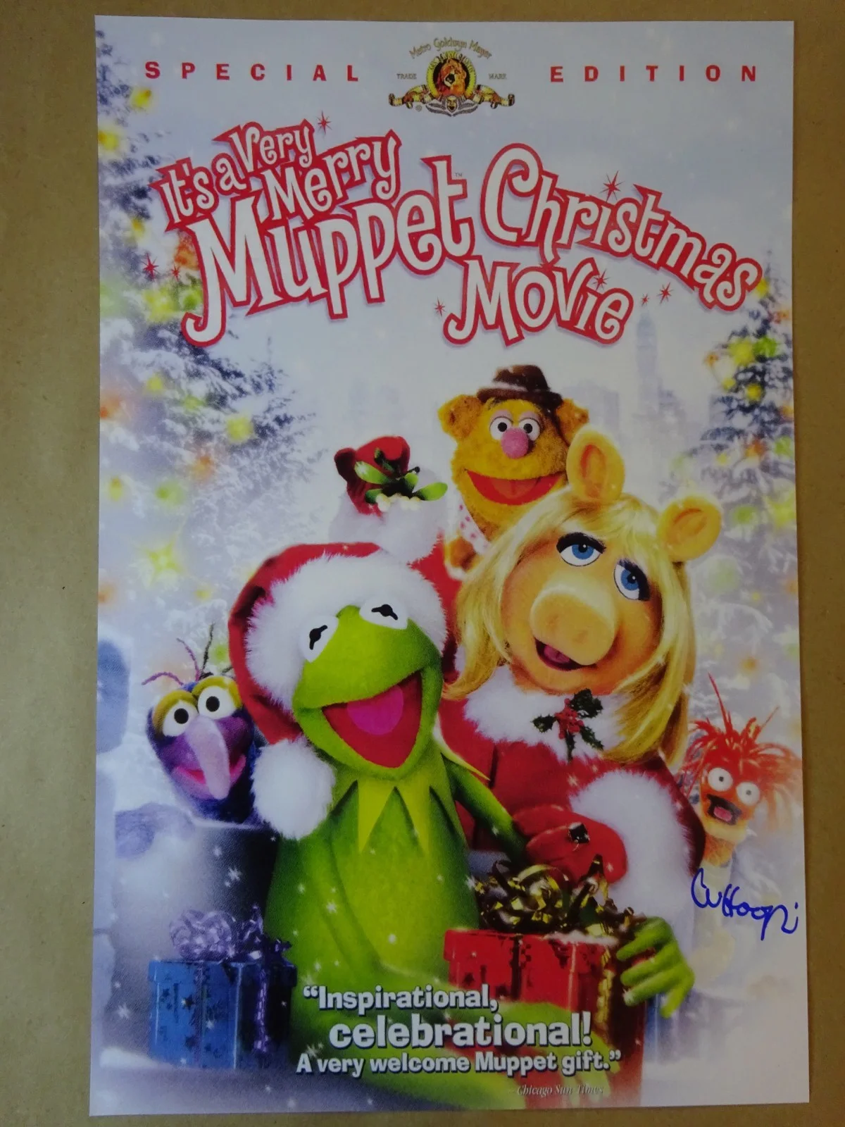 Whoopi Goldberg — Signed Whoopi Goldberg Autographed 11"x17" Muppet Christmas Movie Photo