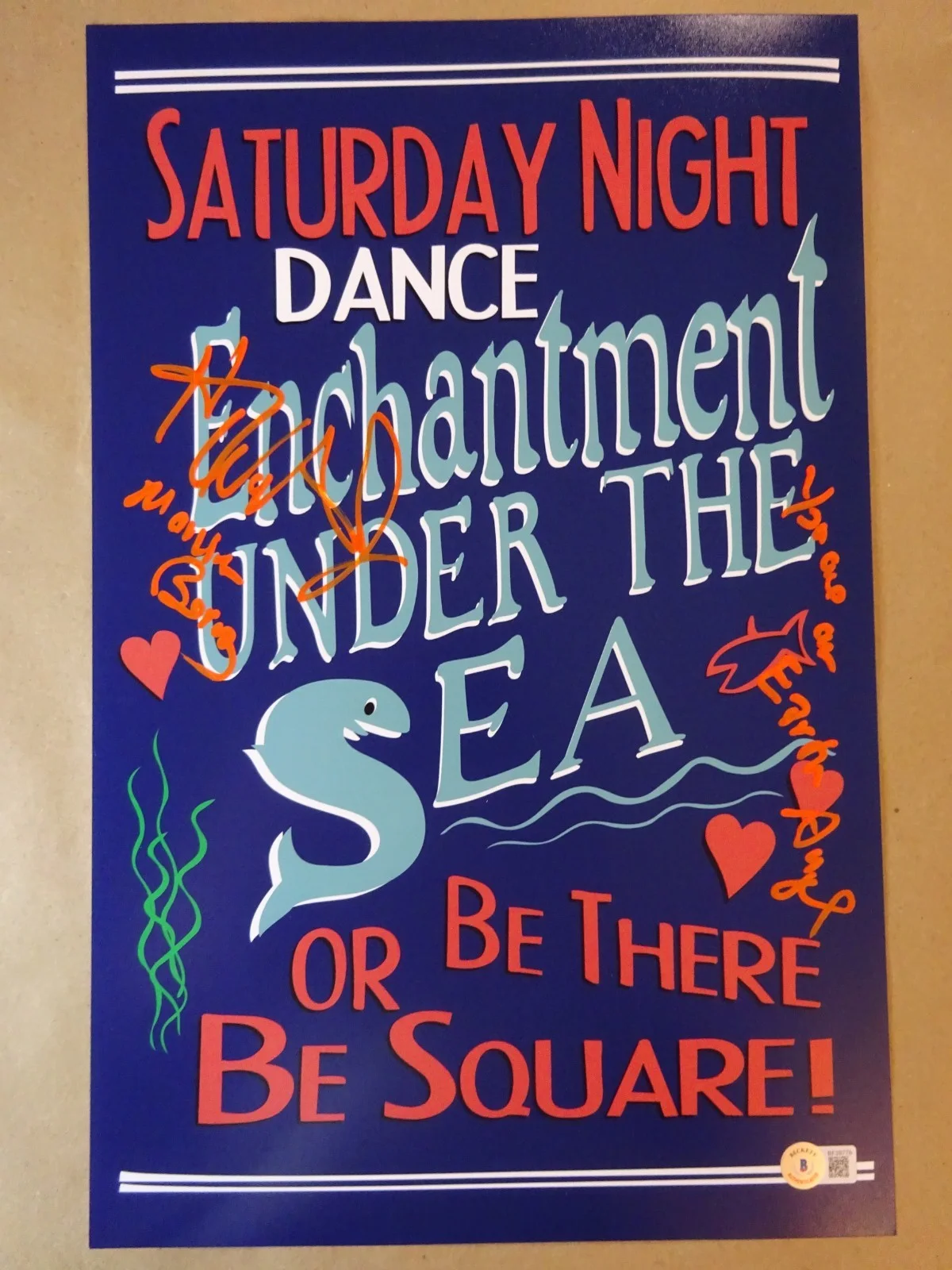 Harry Waters Jr — Signed Harry Waters Jr - BTTF Enchantment Under The Sea 11"x17" Photo BAS COA
