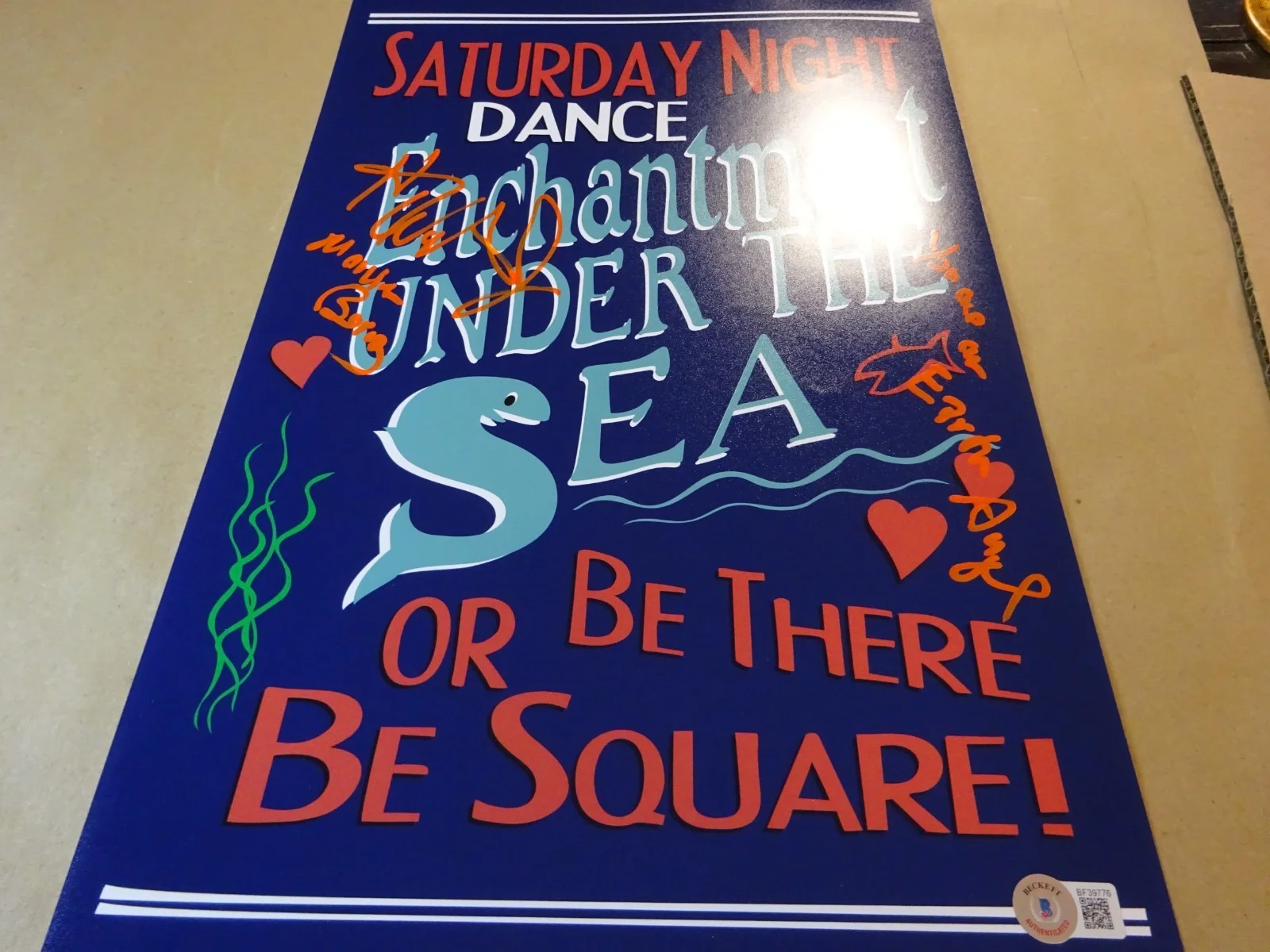 Harry Waters Jr — Signed Harry Waters Jr - BTTF Enchantment Under The Sea 11"x17" Photo BAS COA, image 2