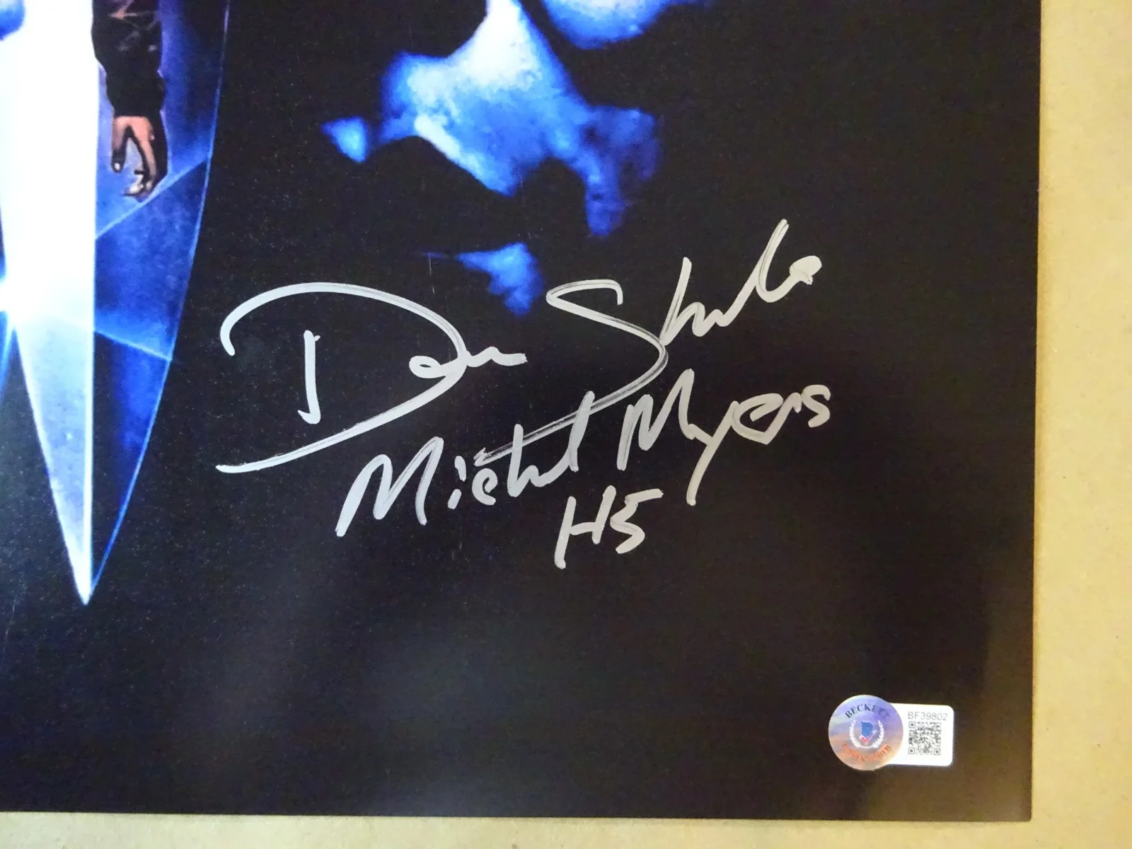 Don Shanks — Signed Don Shanks Autographed Halloween 5 Michael Myers 11"x17" Photo BAS COA, image 3