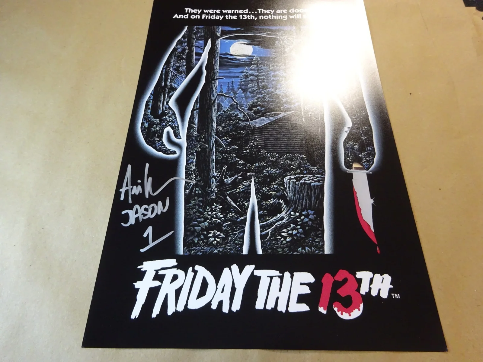 Ari Lehman — Signed Ari Lehman Autographed 11"x17" Friday The 13th Photo, image 2