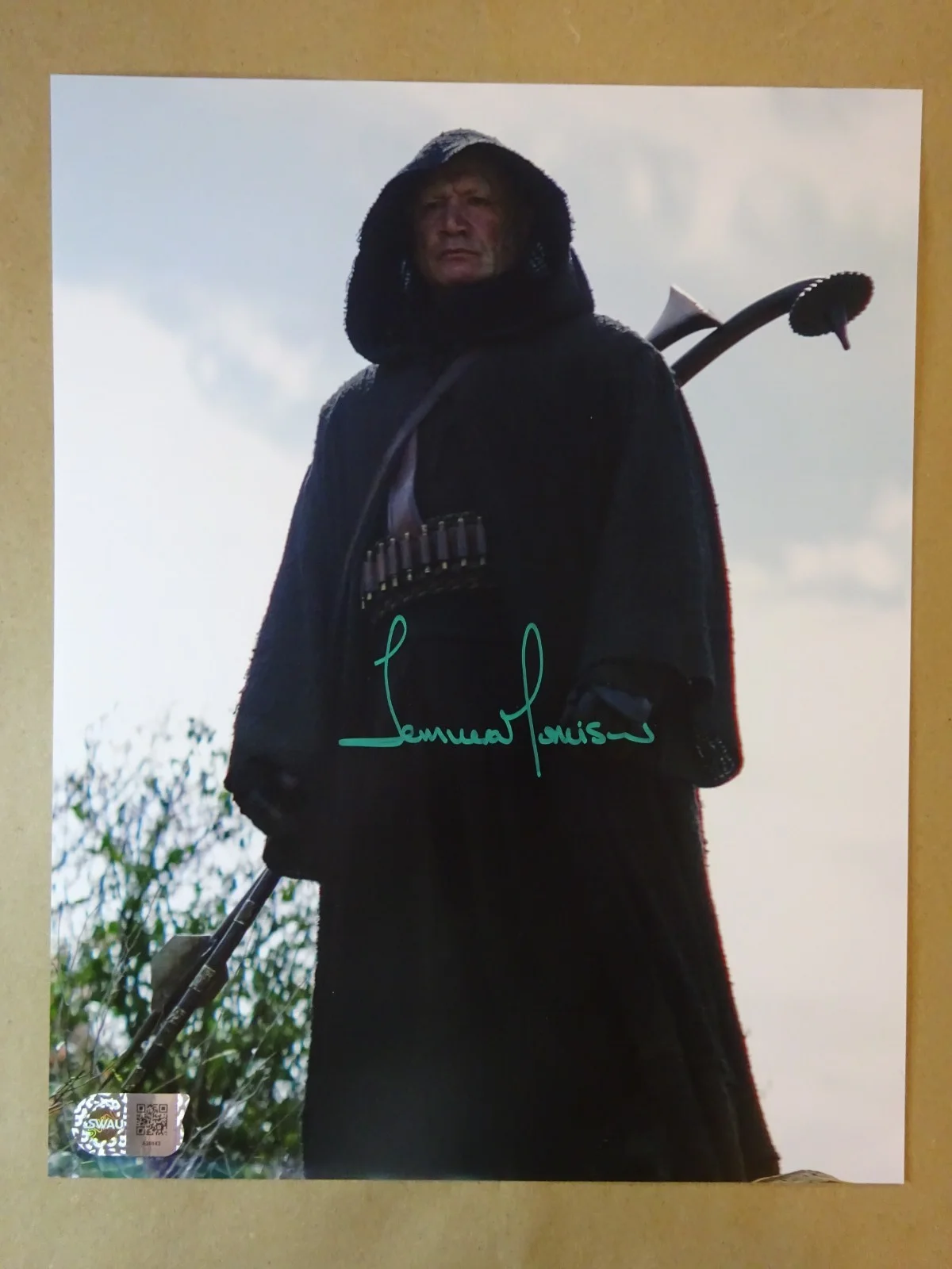 Temuera Morrison — Autographed Temuera Morrison 11"x14" Star Wars Book Of Boba Fett Photo SWAU COA