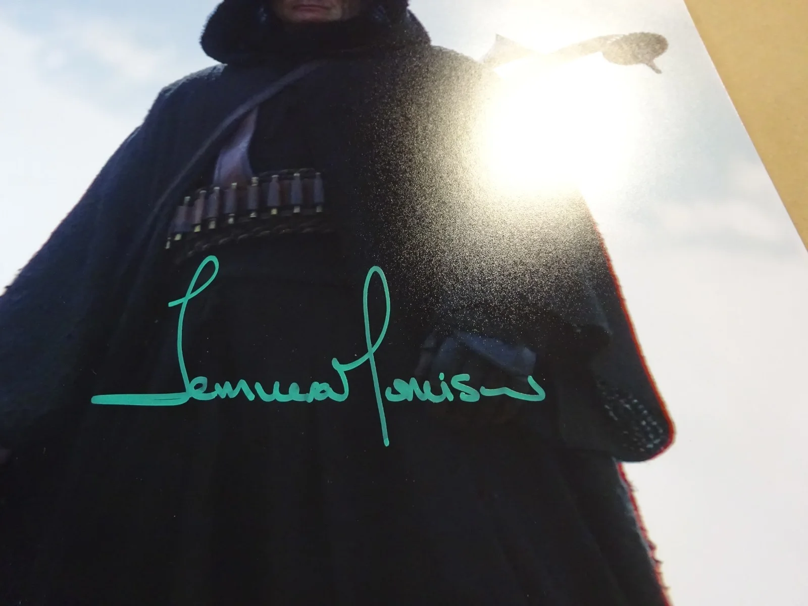 Temuera Morrison — Autographed Temuera Morrison 11"x14" Star Wars Book Of Boba Fett Photo SWAU COA, изображение 4