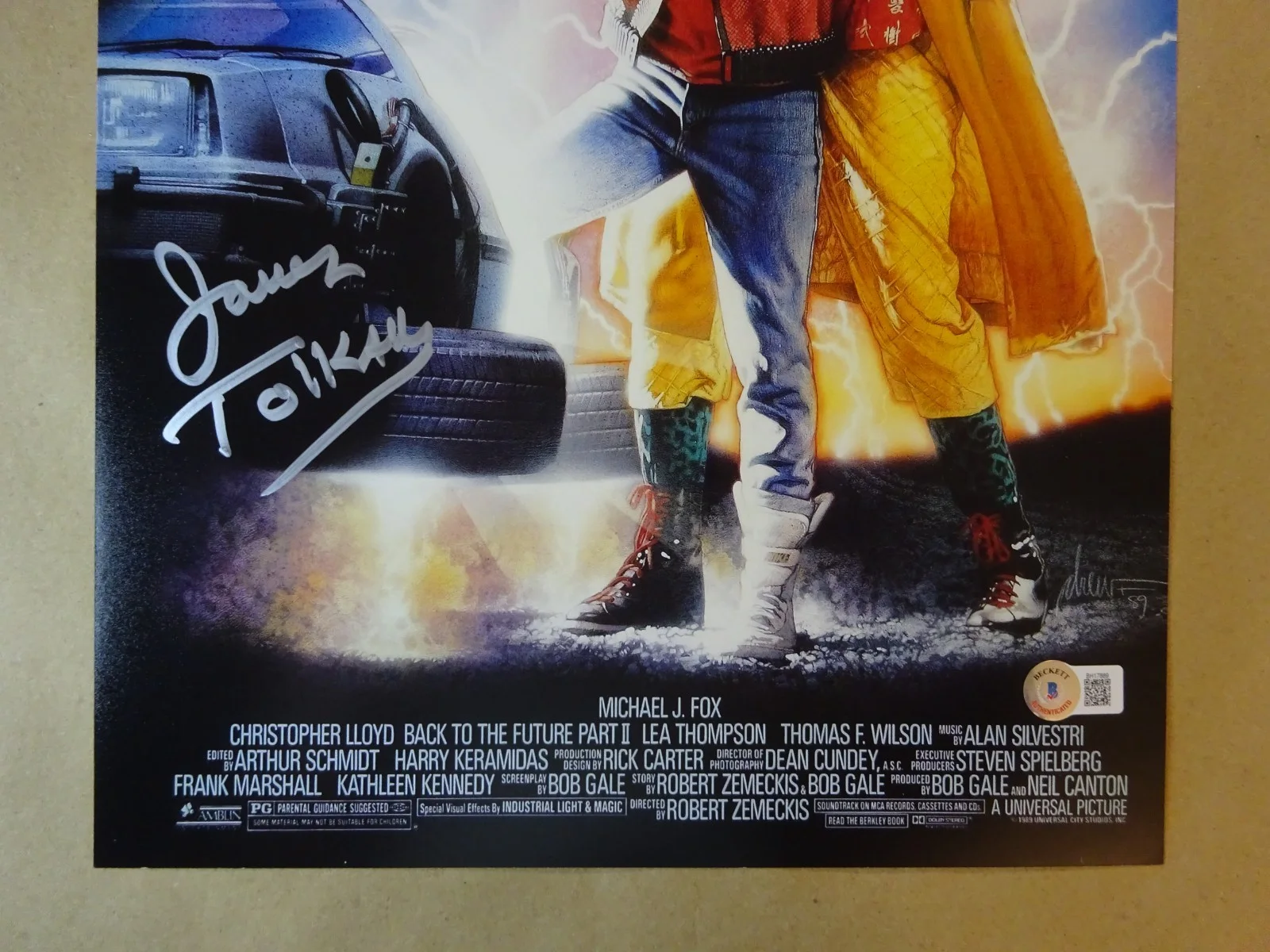 James Tolkan — Signed James Tolkan Autographed Back To The Future II 11"x17" Photo Beckett COA, изображение 3