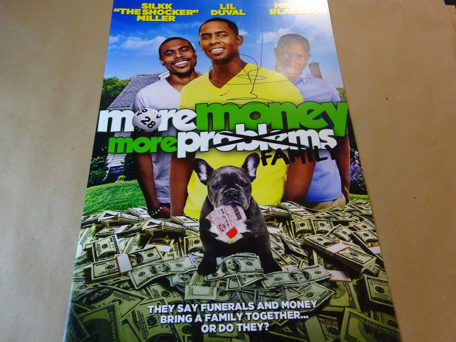 Michael Blackson — Signed Michael Blackson Autographed 11"x17" More Money More Problems Photo, image 2