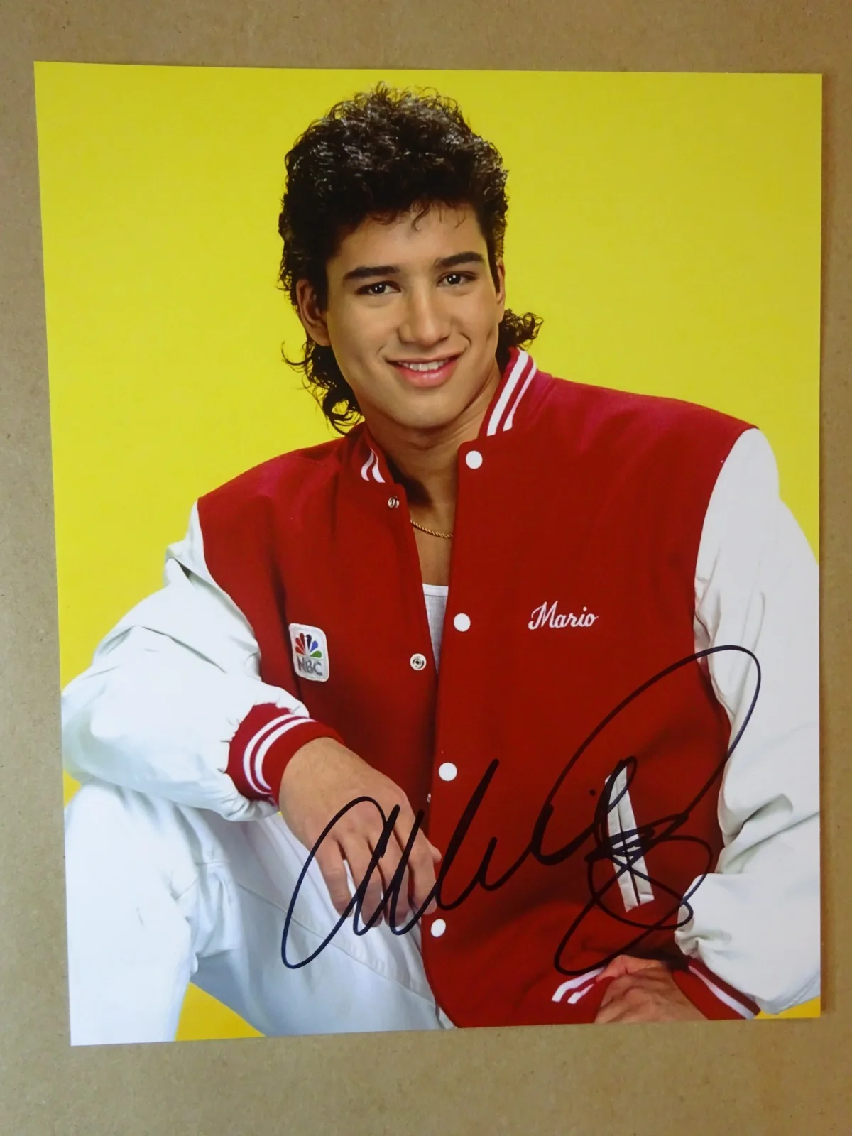 Mario Lopez — Signed Mario Lopez Autographed 8"x10" Photo Saved By The Bell JSA COA