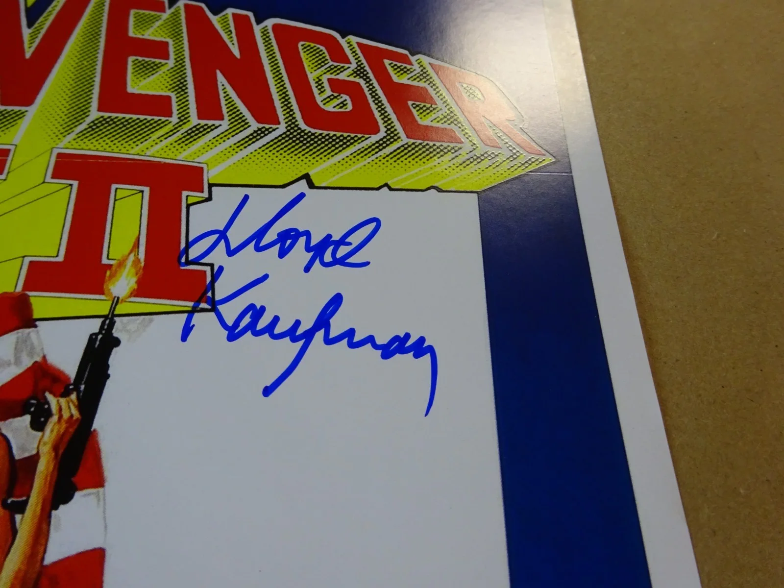 Lloyd Kaufman — Signed Lloyd Kaufman Autographed The Toxic Avenger Part II 11"x17" Photo BAS COA, image 4