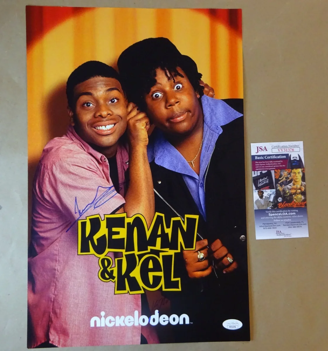 Kenan Thompson & Kel Mitchell — Kenan & Kel 11"x17" Photo Signed by Kenan Thompson & Kel Mitchell JSA COA