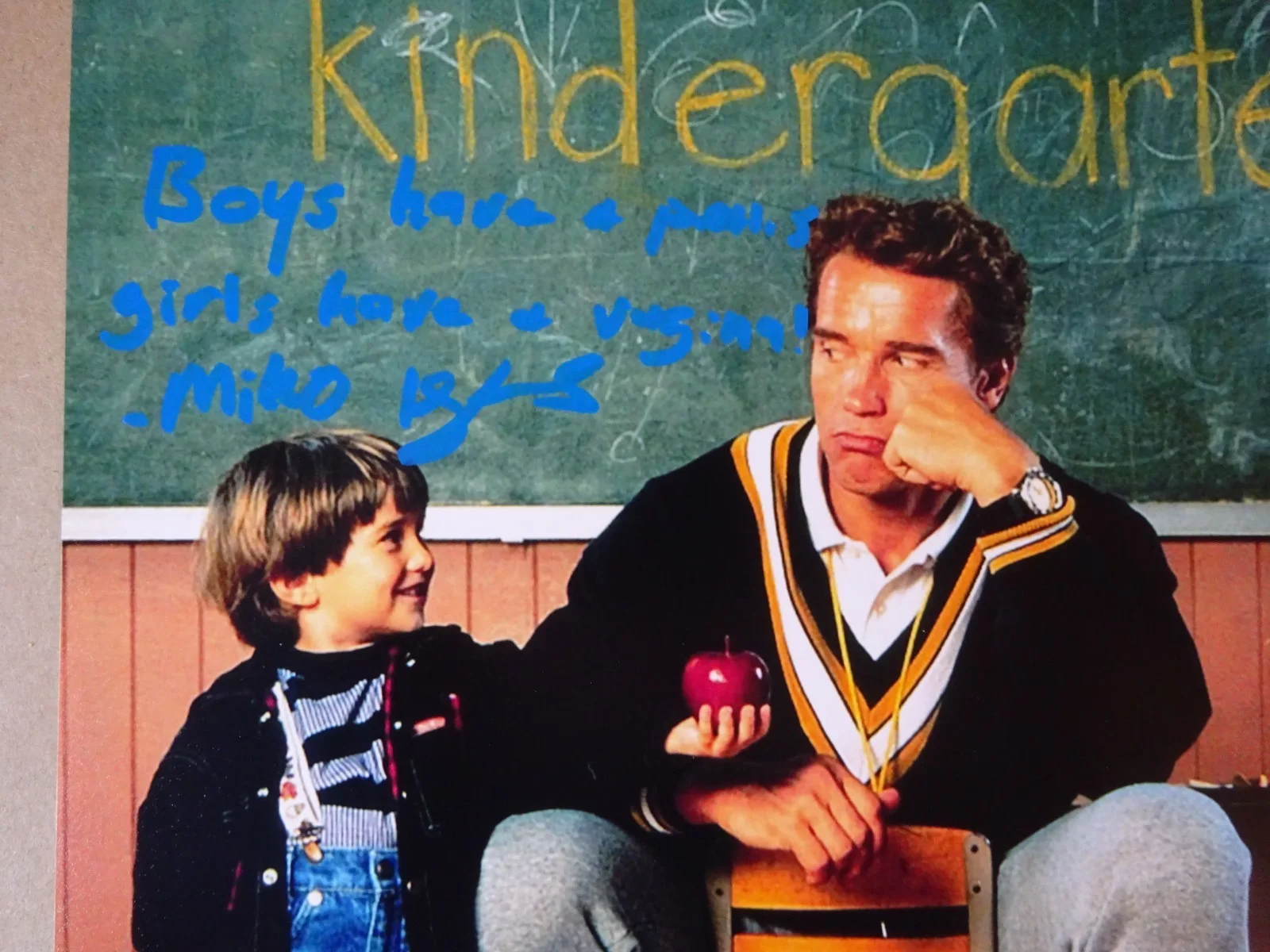 Miko hughes — Signed Miko Hughes Autographed & Quote 8"x10" Photo Kindergarten Cop JSA COA, image 3