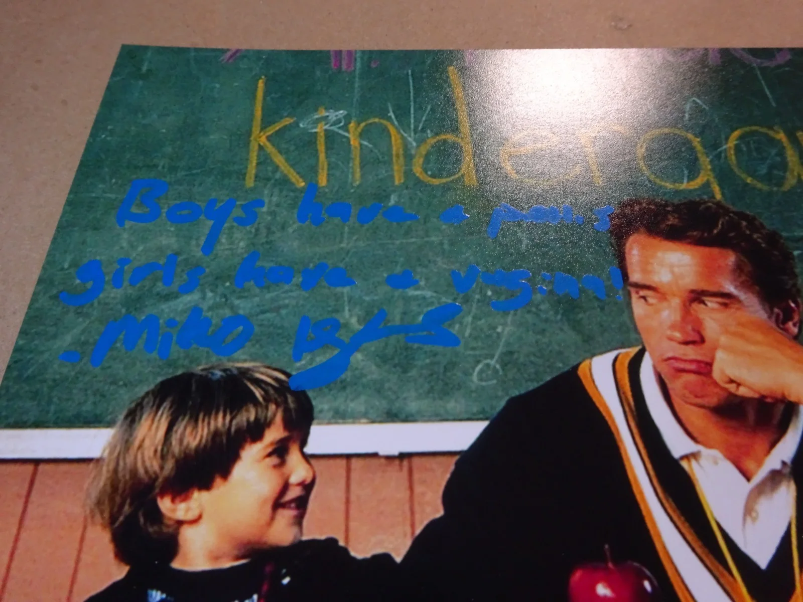 Miko hughes — Signed Miko Hughes Autographed & Quote 8"x10" Photo Kindergarten Cop JSA COA, image 4