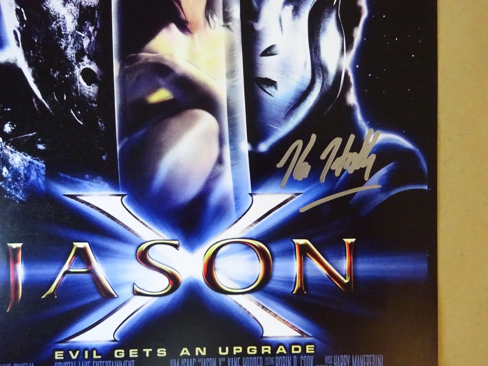 Kane Hodder — Signed Kane Hodder Autographed Jason X 11"x17" Photo Beckett BAS COA, image 3