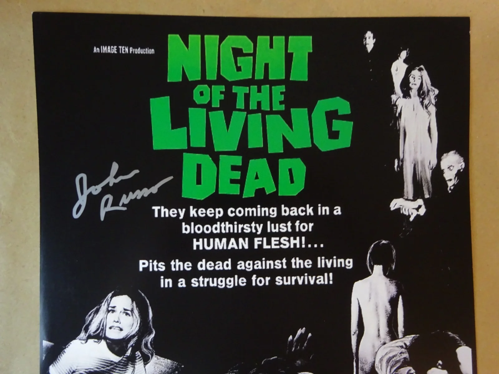 John Russo — Signed John Russo Autographed Night Of The Living Dead 11"x17" Photo Beckett COA, изображение 3