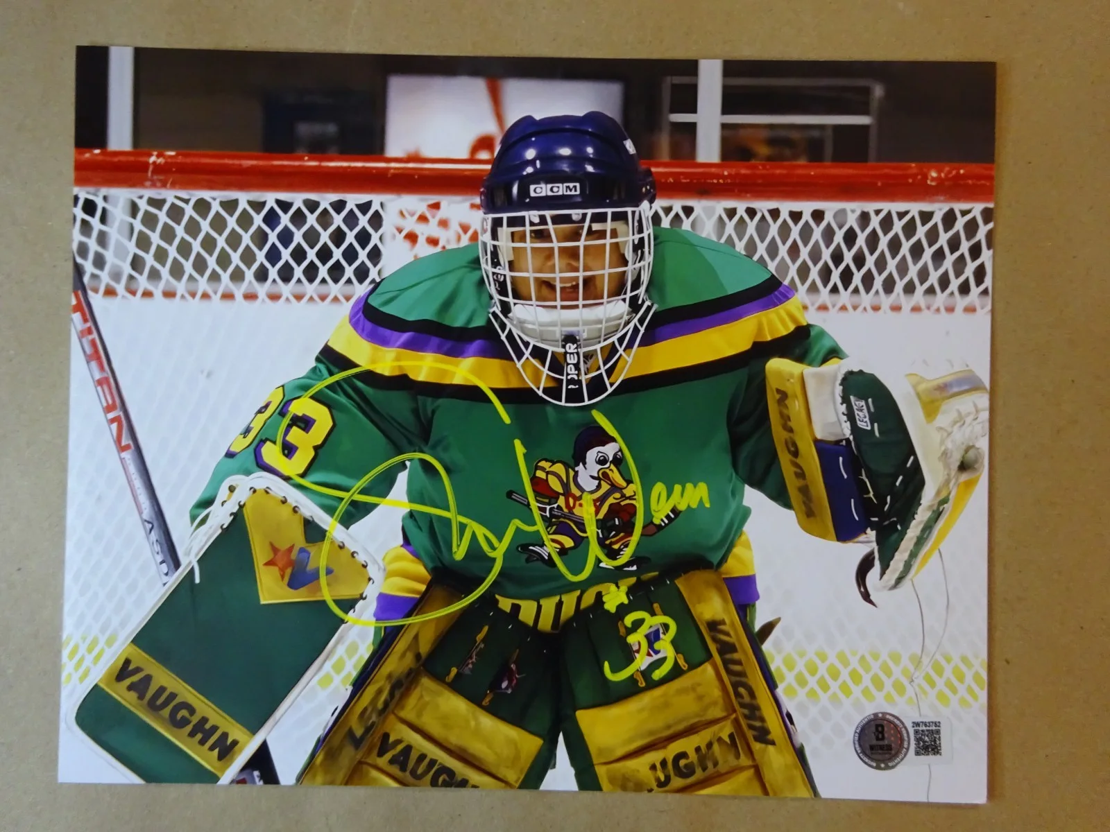 Shaun Weiss — Autographed Shaun Weiss Signed 8"x10" Photo Goldberg The Mighty Ducks BAS COA