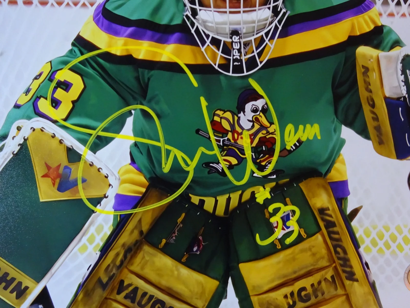 Shaun Weiss — Autographed Shaun Weiss Signed 8"x10" Photo Goldberg The Mighty Ducks BAS COA, image 3