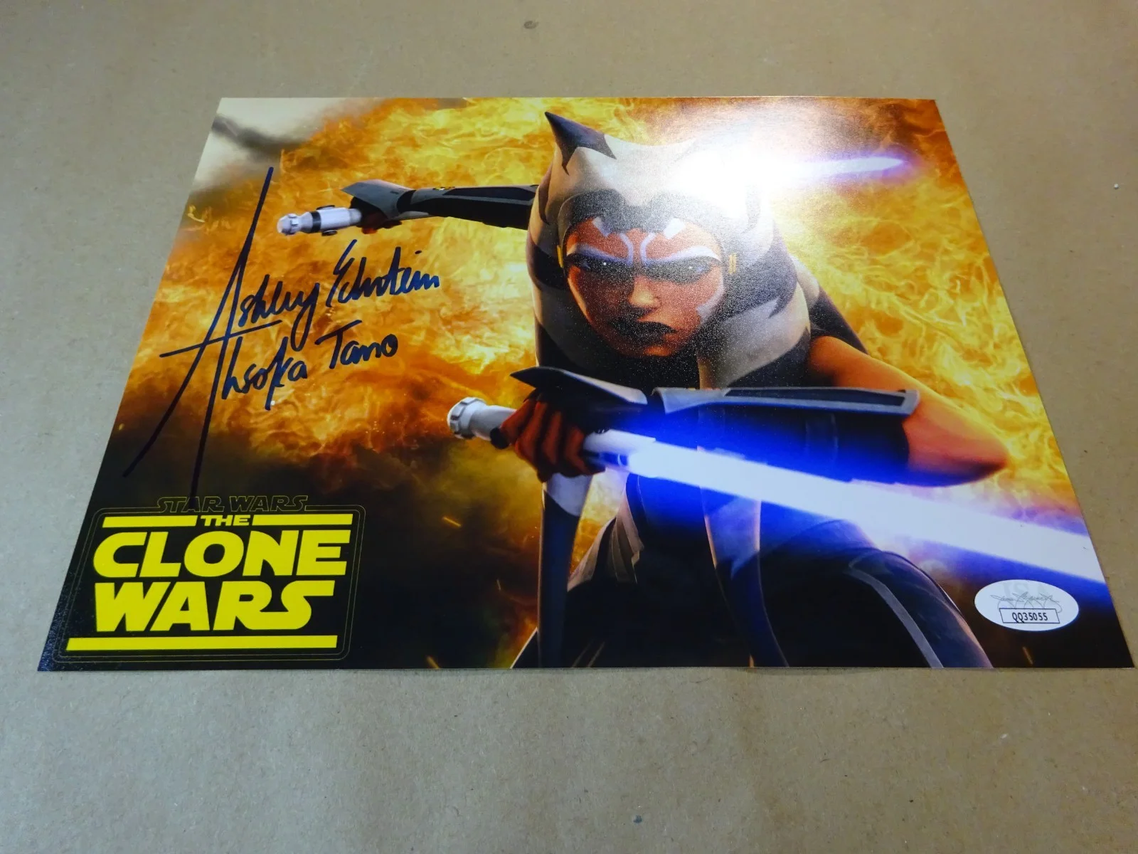 Ashley Eckstein — Signed Ashley Eckstein Autographed 8"x10" Photo Star Wars Clone Wars JSA COA, image 2