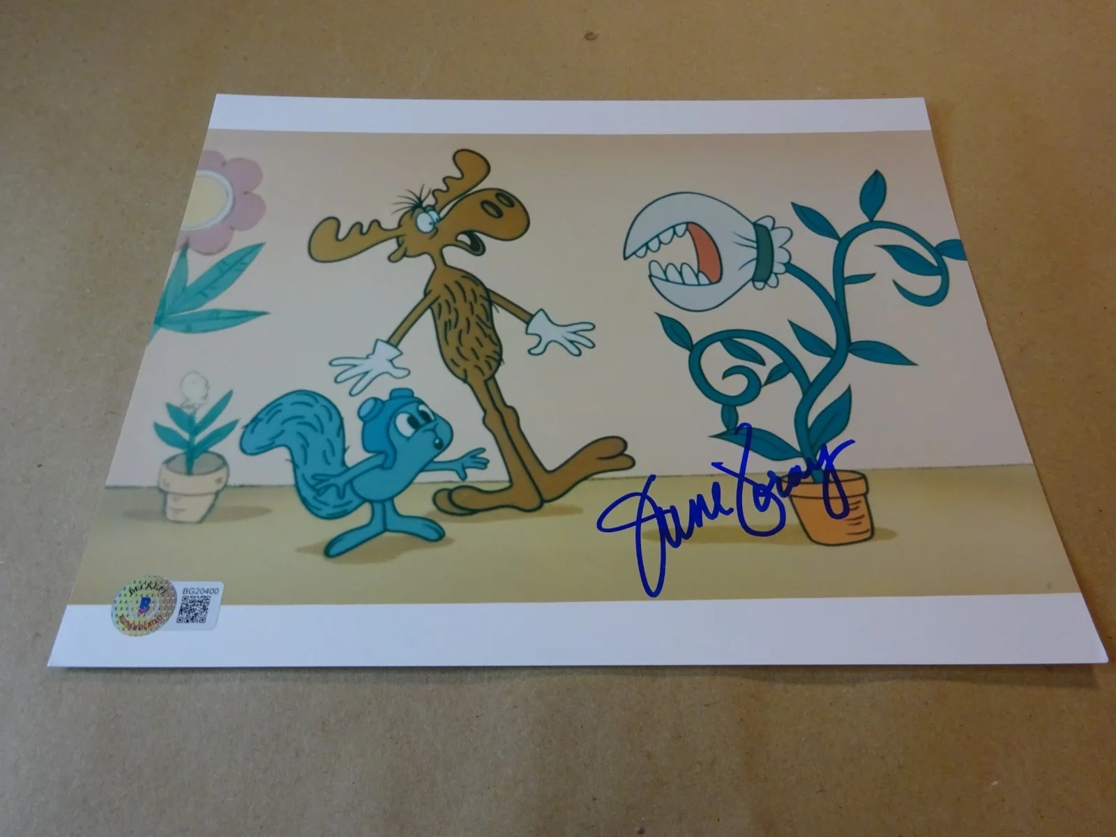 June Foray — Signed June Foray Autographed 8"x10" Photo Rocky & Bullwinkle Show Beckett COA, изображение 2
