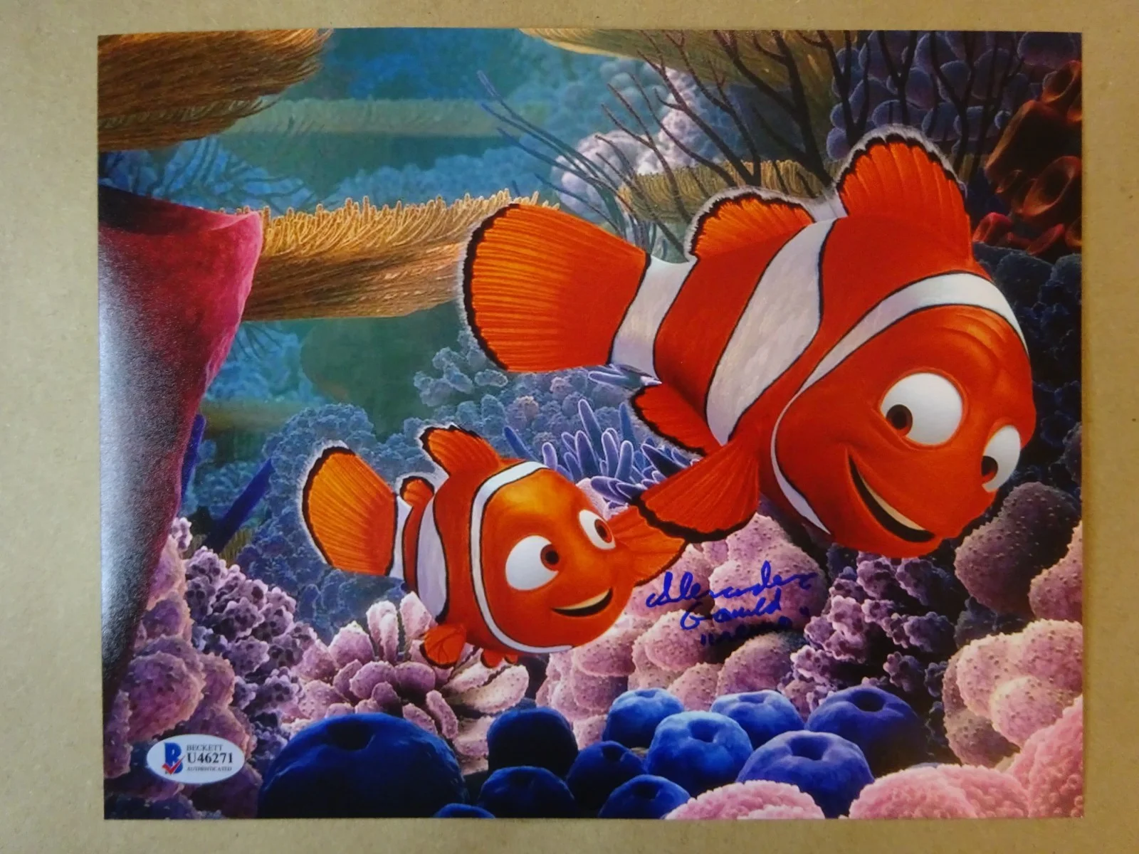 Alexander Gould — Autographed Alexander Gould Signed 8"x10" Photo Finding Nemo Beckett BAS COA