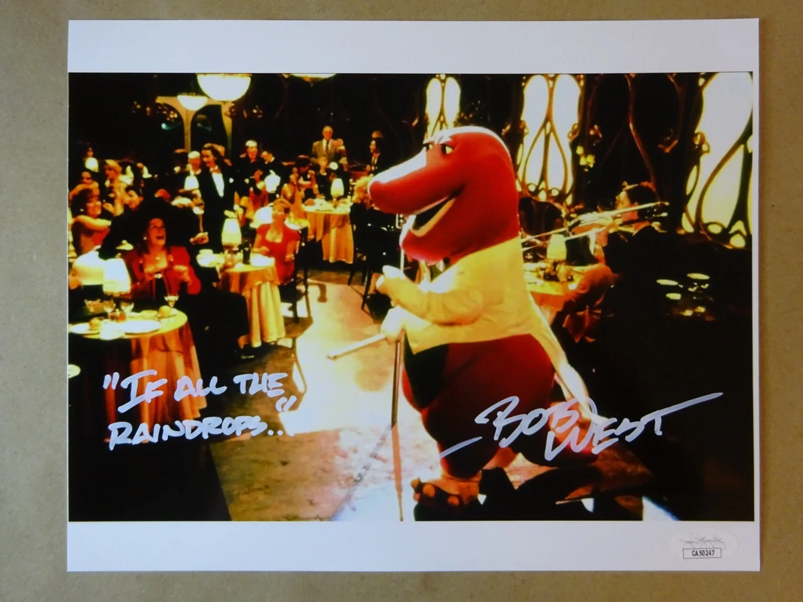 Bob West — Autographed Bob West Signed 8"x10" Barney Photo JSA COA