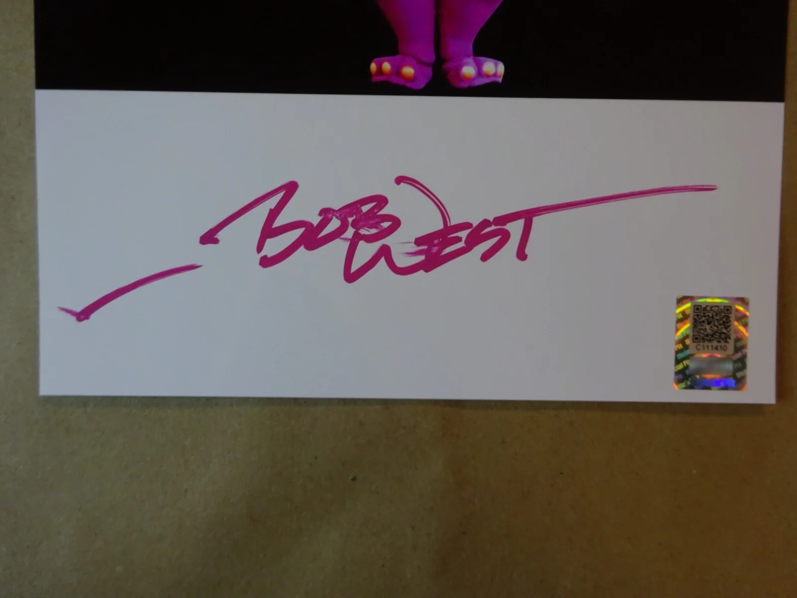 Bob West — Autographed Bob West Signed 8"x10" Barney Photo Official Pix COA, изображение 5