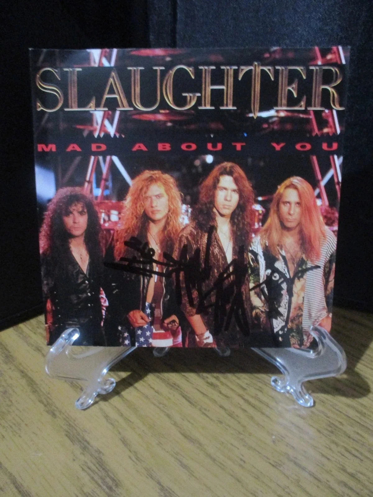 SLAUGHTER AUTHENTIC AUTOGRAPHED/SIGNED PROMO SINGLE CD--MARK SLAUGHTER + 2, image 2