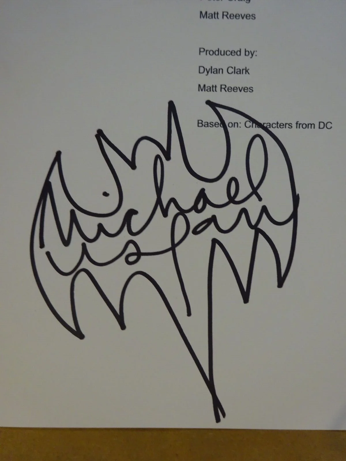 Michael Uslan — Autographed Michael Uslan Signed The Batman Script Cover Beckett BAS COA, image 3