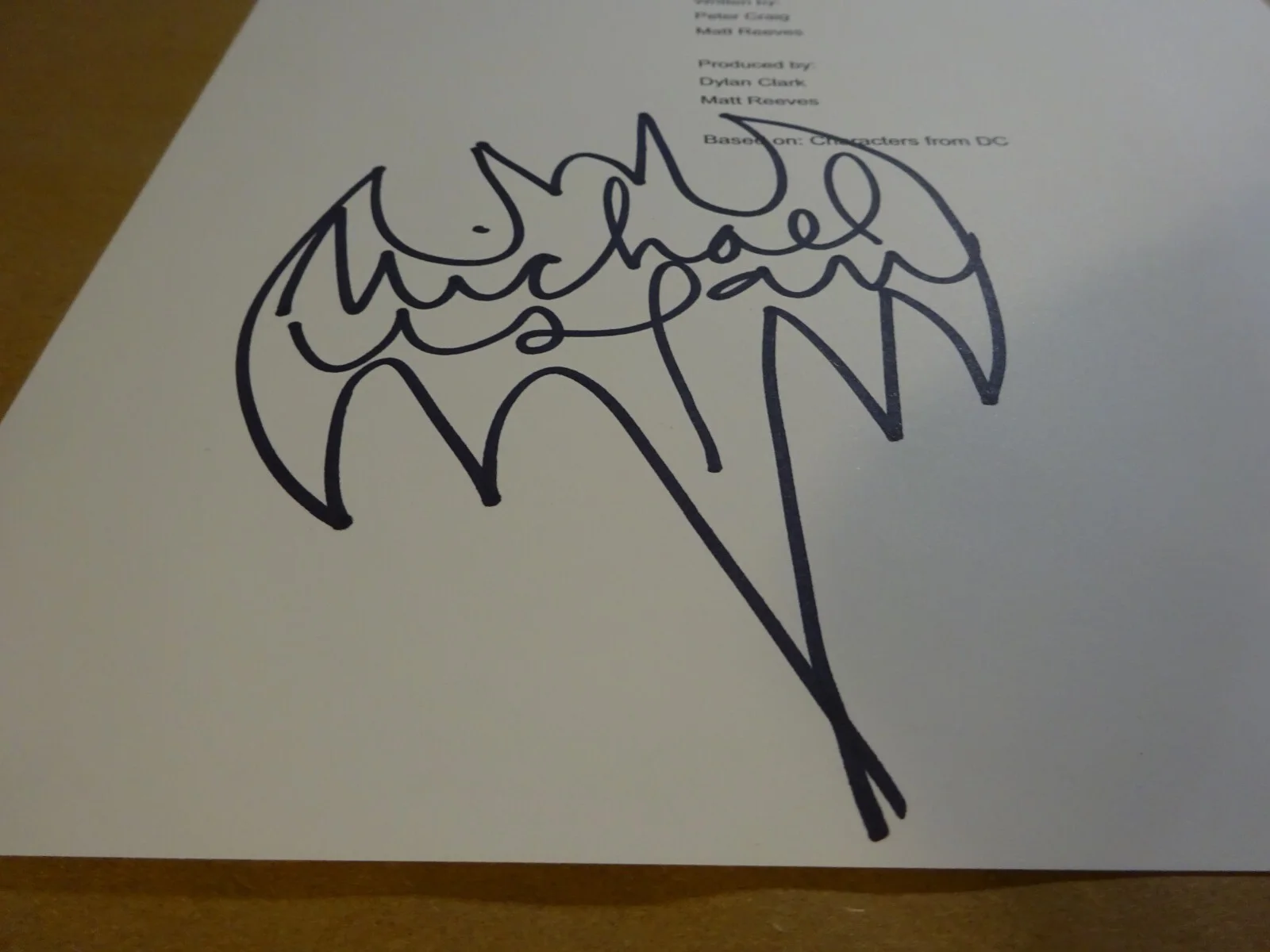 Michael Uslan — Autographed Michael Uslan Signed The Batman Script Cover Beckett BAS COA, image 4