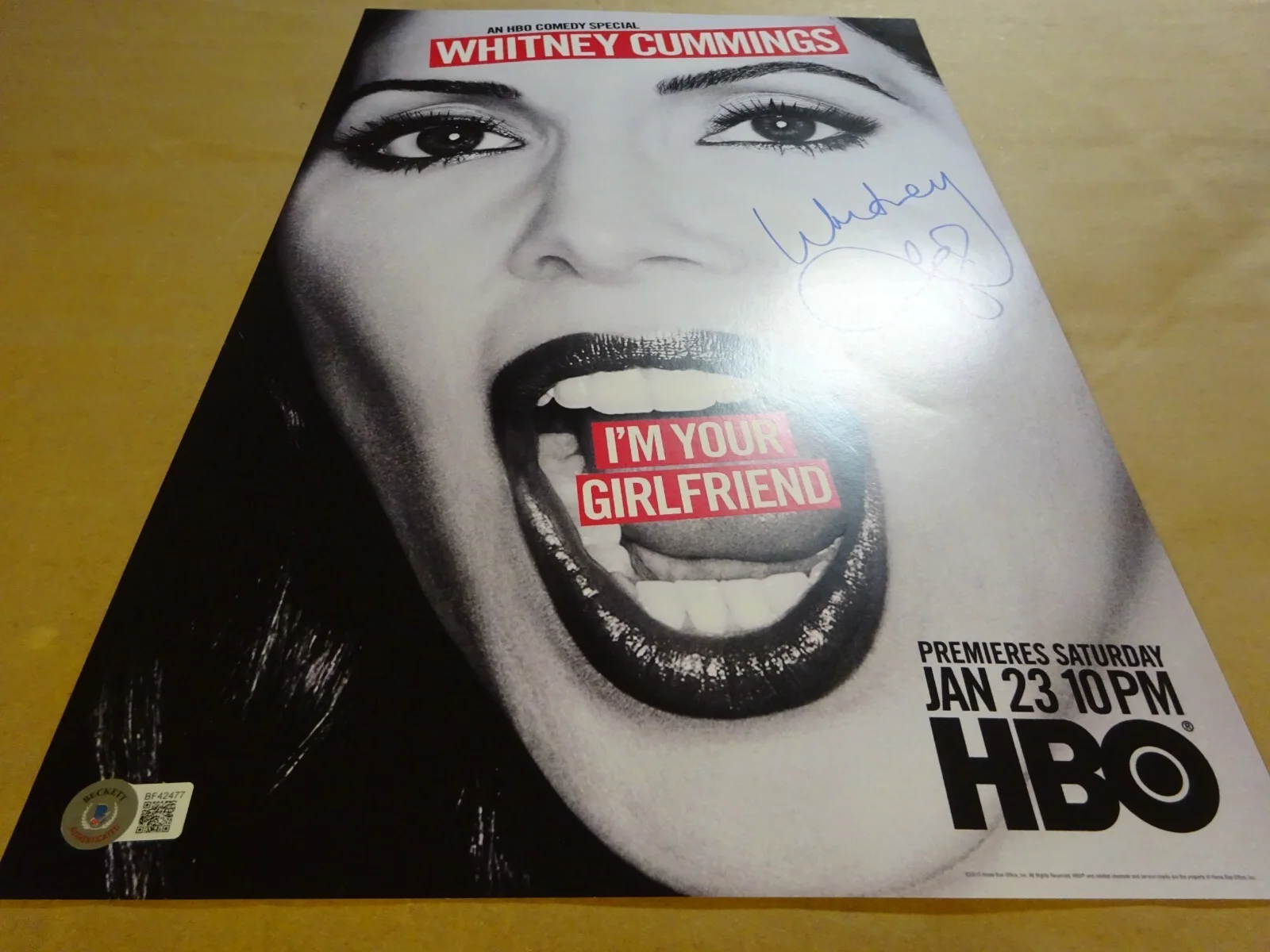 Whitney Cummings — Signed Whitney Cummings Autographed HBO I'm Your Girlfriend 11x17 Photo BAS COA, image 2