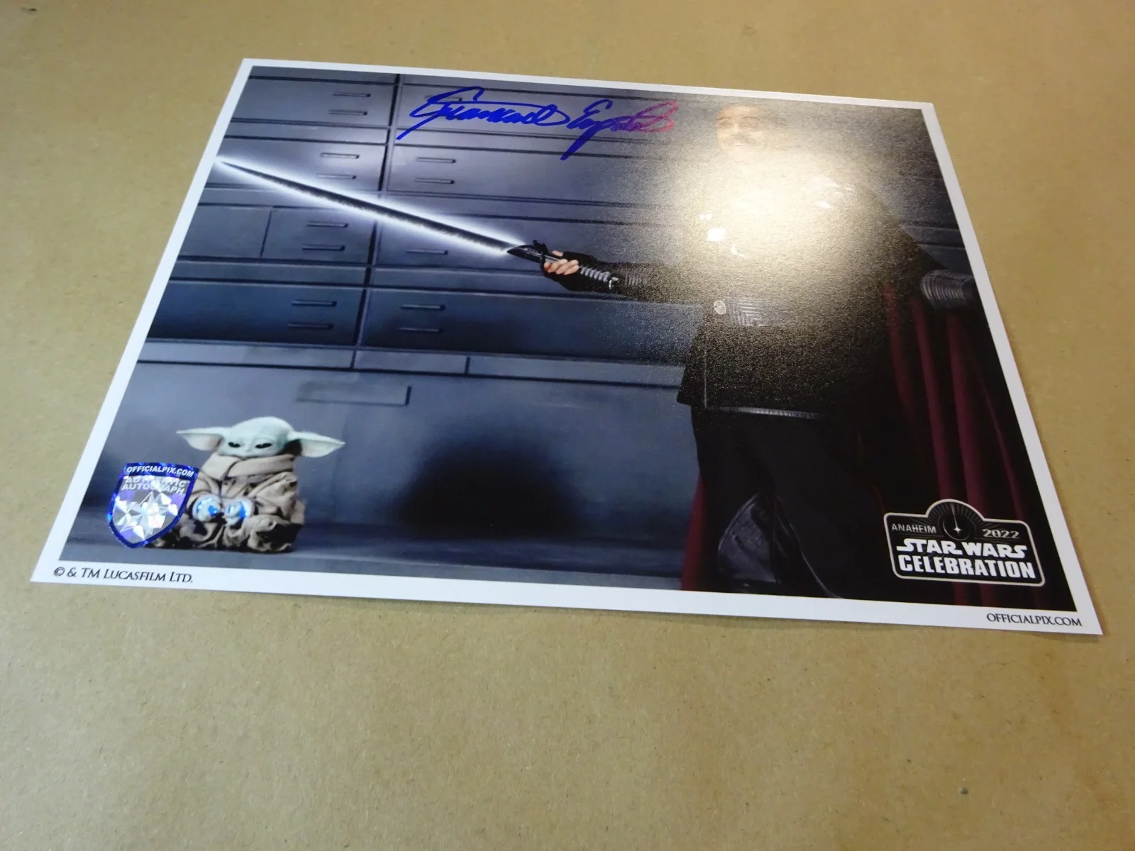 Giancarlo Esposito — Signed Giancarlo Esposito 8"x10" Photo Star Wars Mandalorian Official Pix COA, изображение 2