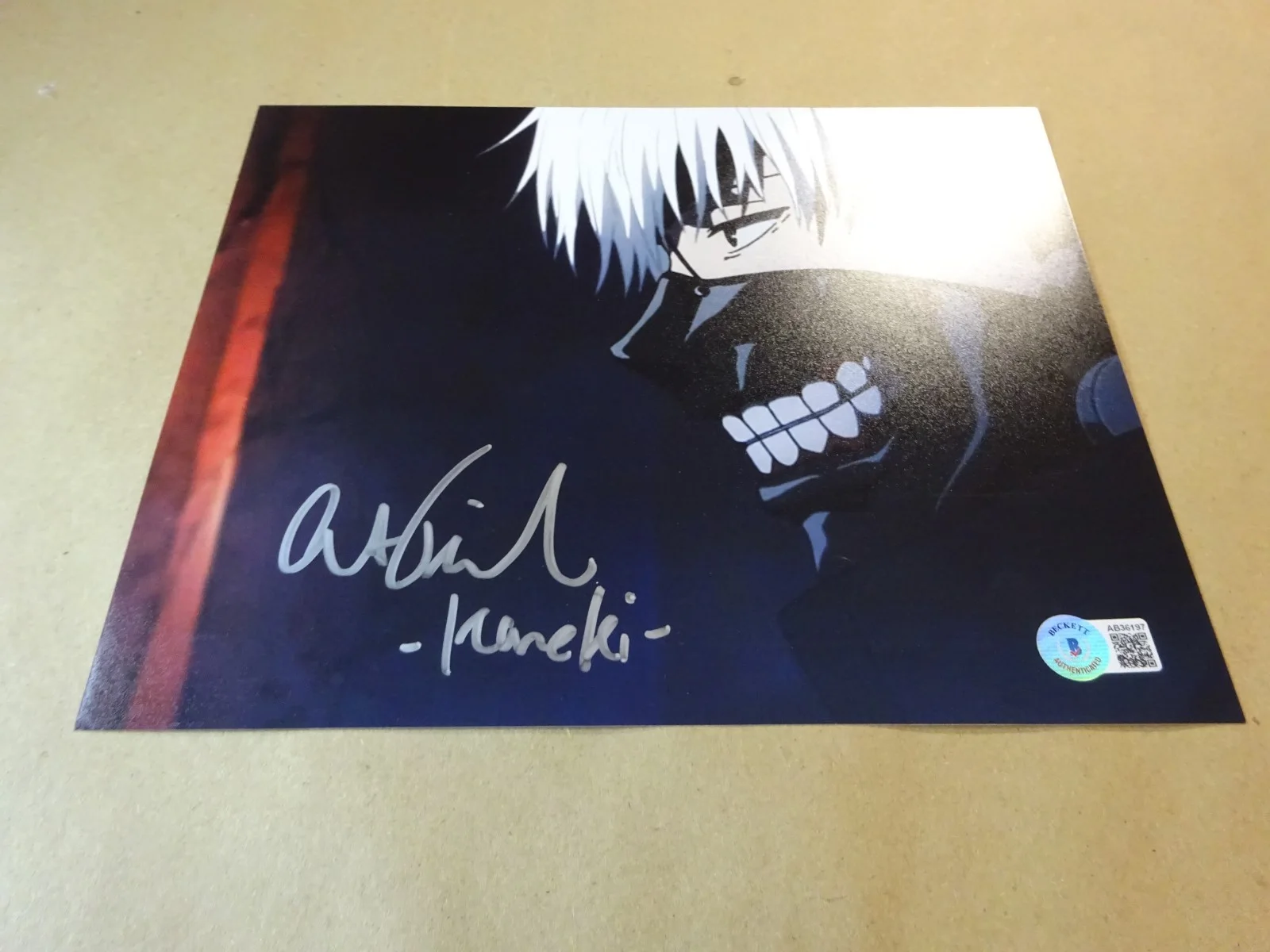 Austin Tindle — Autographed Austin Tindle Signed 8"x10" Photo Ken Kaneki Tokyo Ghoul Beckett COA, изображение 2