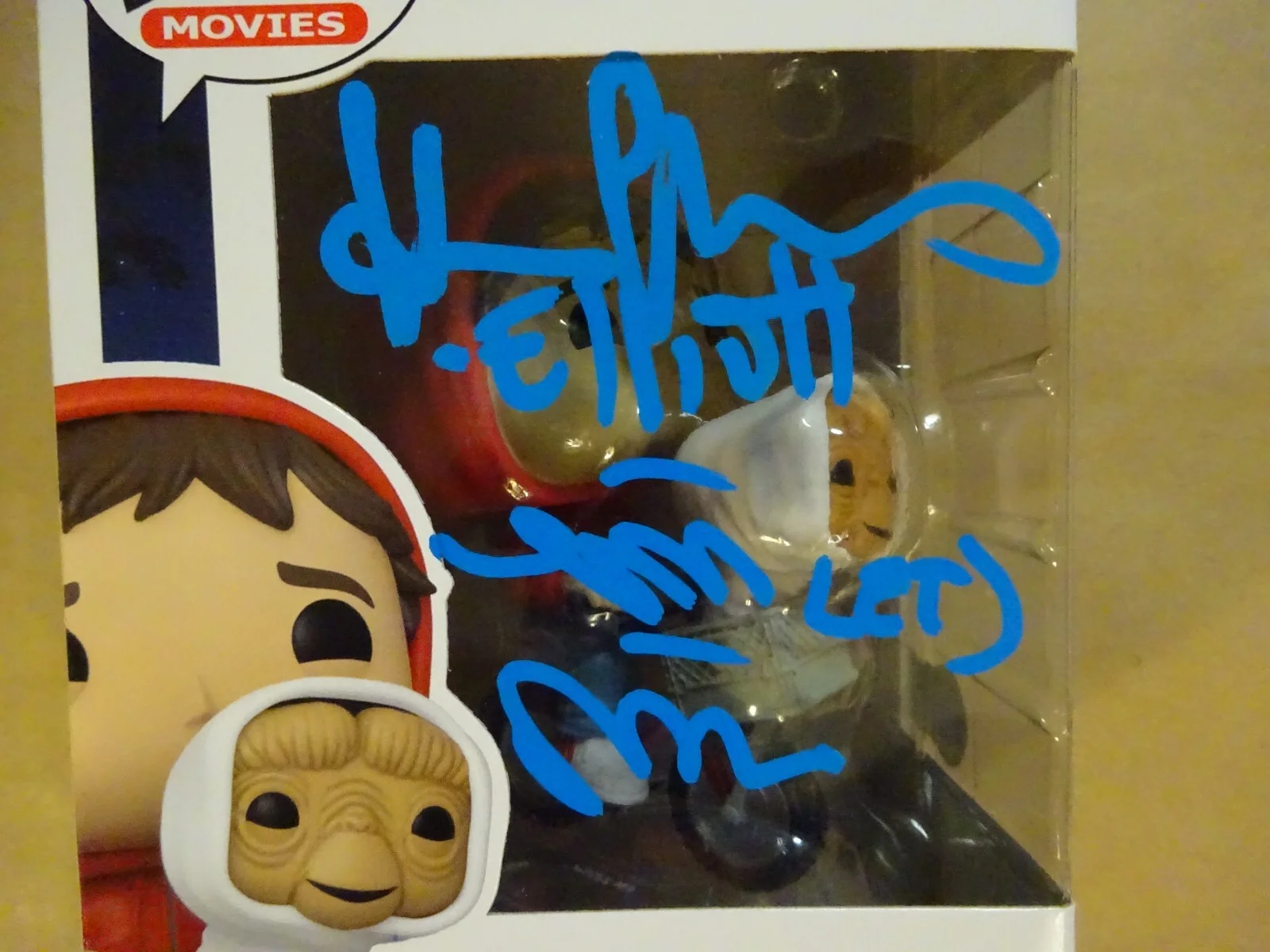 Signed Matthew DeMeritt & Henry Thomas Elliott & E.T. 1252 Funko Pop Beckett COA, image 3