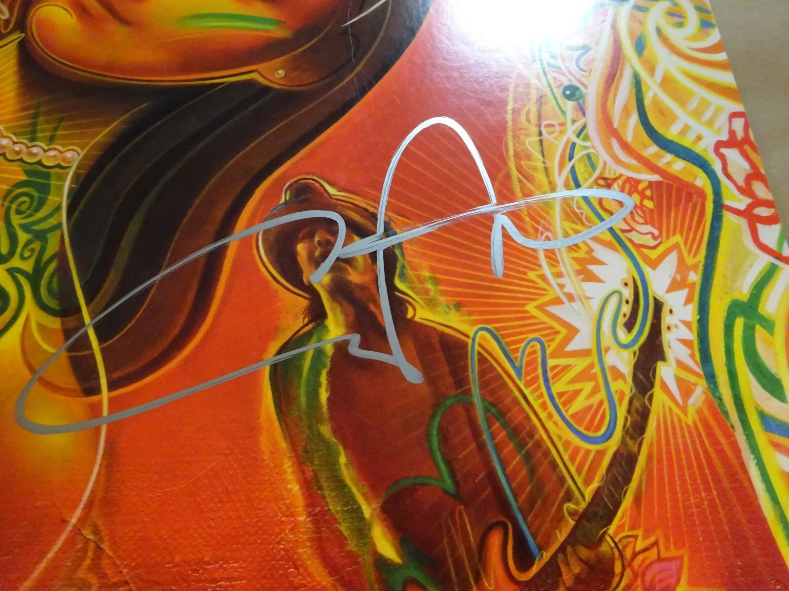 Autographed Carlos Santana Signed In Search Of Mona Lisa Vinyl Album Beckett COA, изображение 3